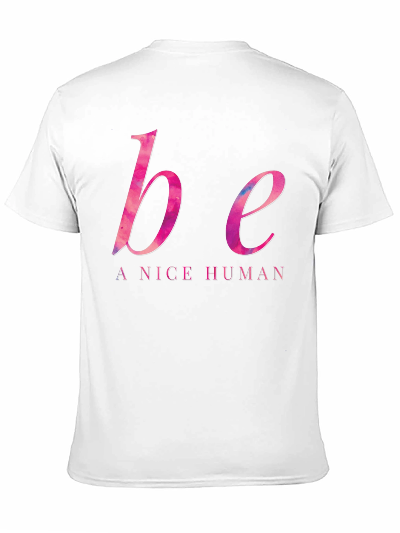 Be A Nice Human T-Shirt - Black Casual Tee