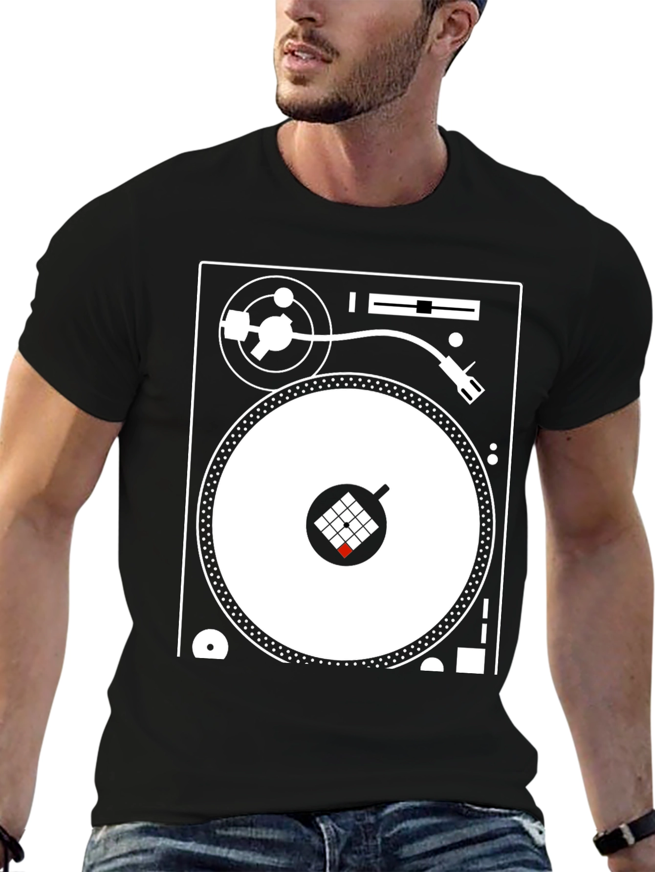 DJ Turntable Graphic T-Shirt