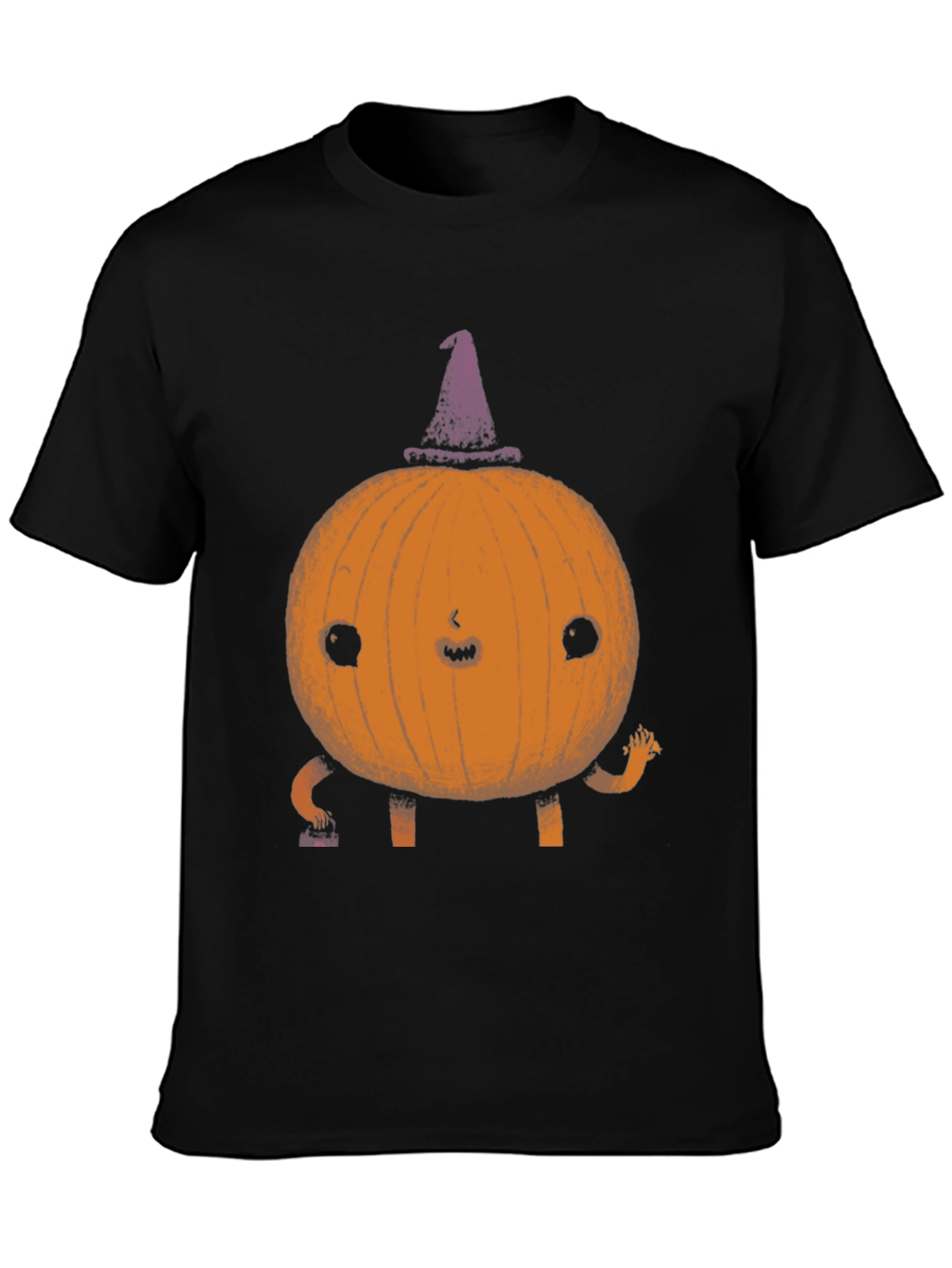 Whimsical Pumpkin Witch T-Shirt