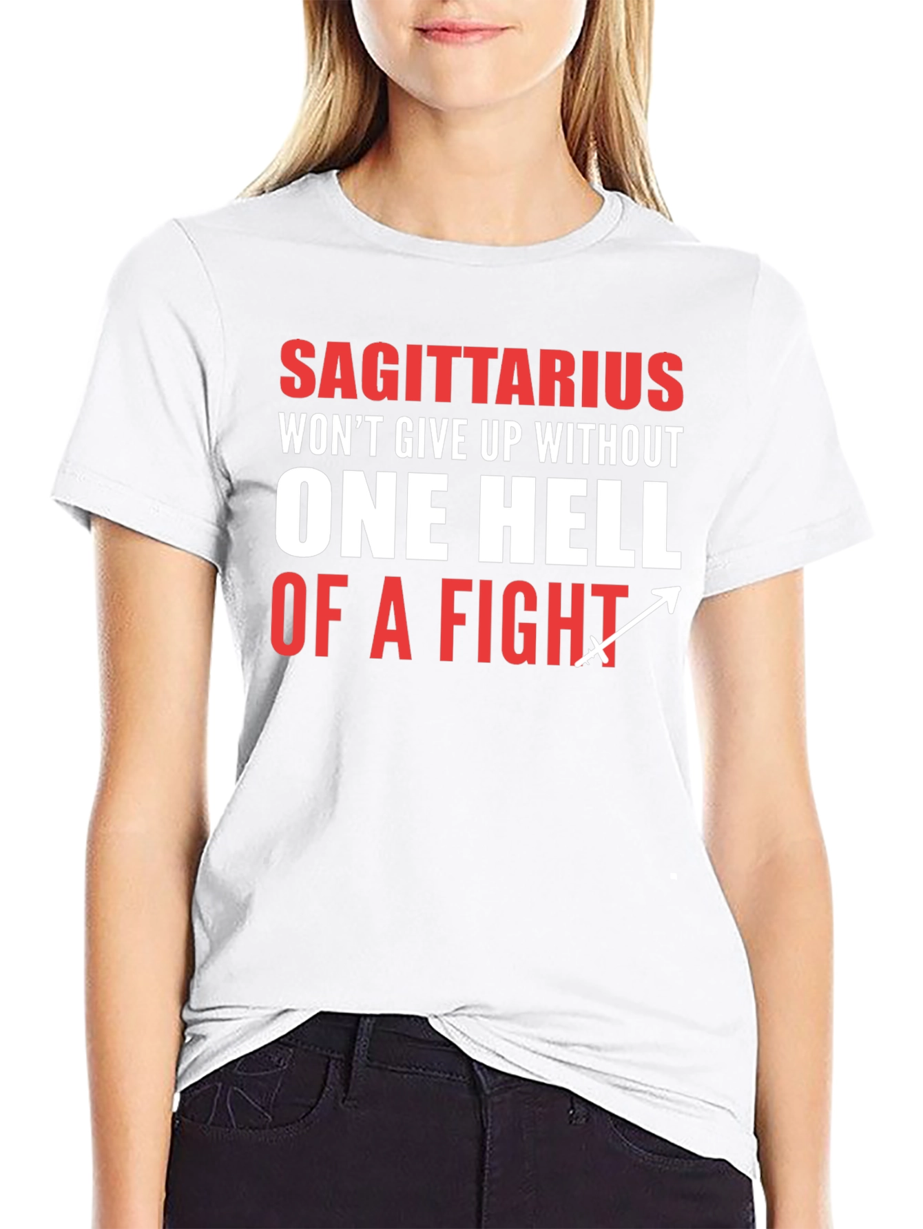 Sagittarius One Hell of a Fight Graphic Tee