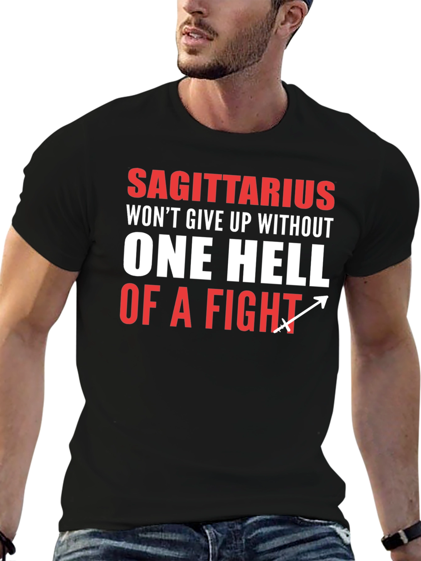 Sagittarius One Hell of a Fight Graphic Tee