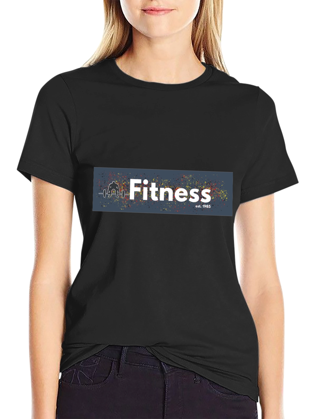 Fitness Black T-Shirt: Established 1985