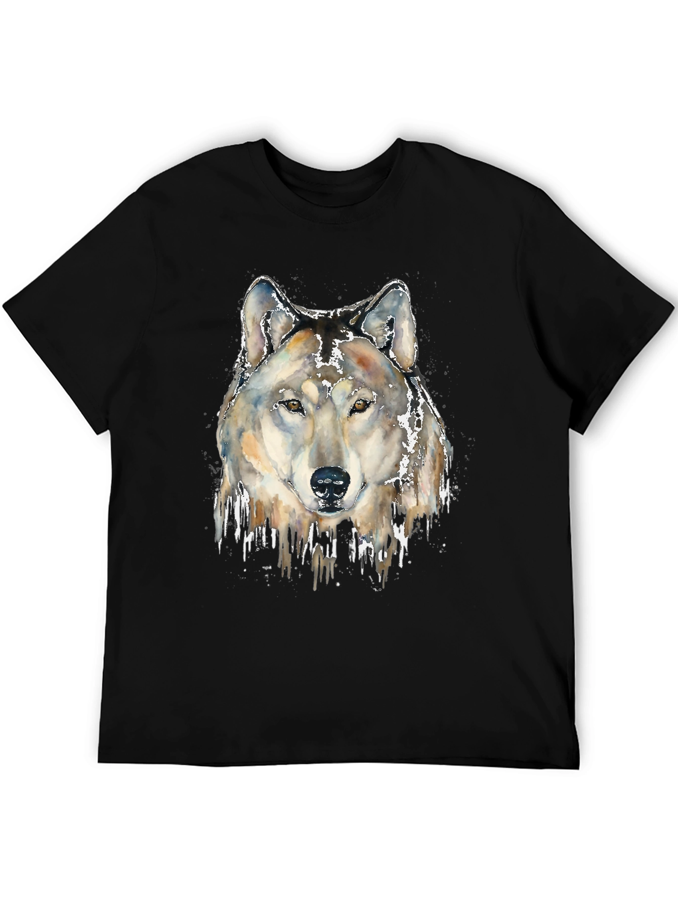Wolf Head Graphic Print Tee