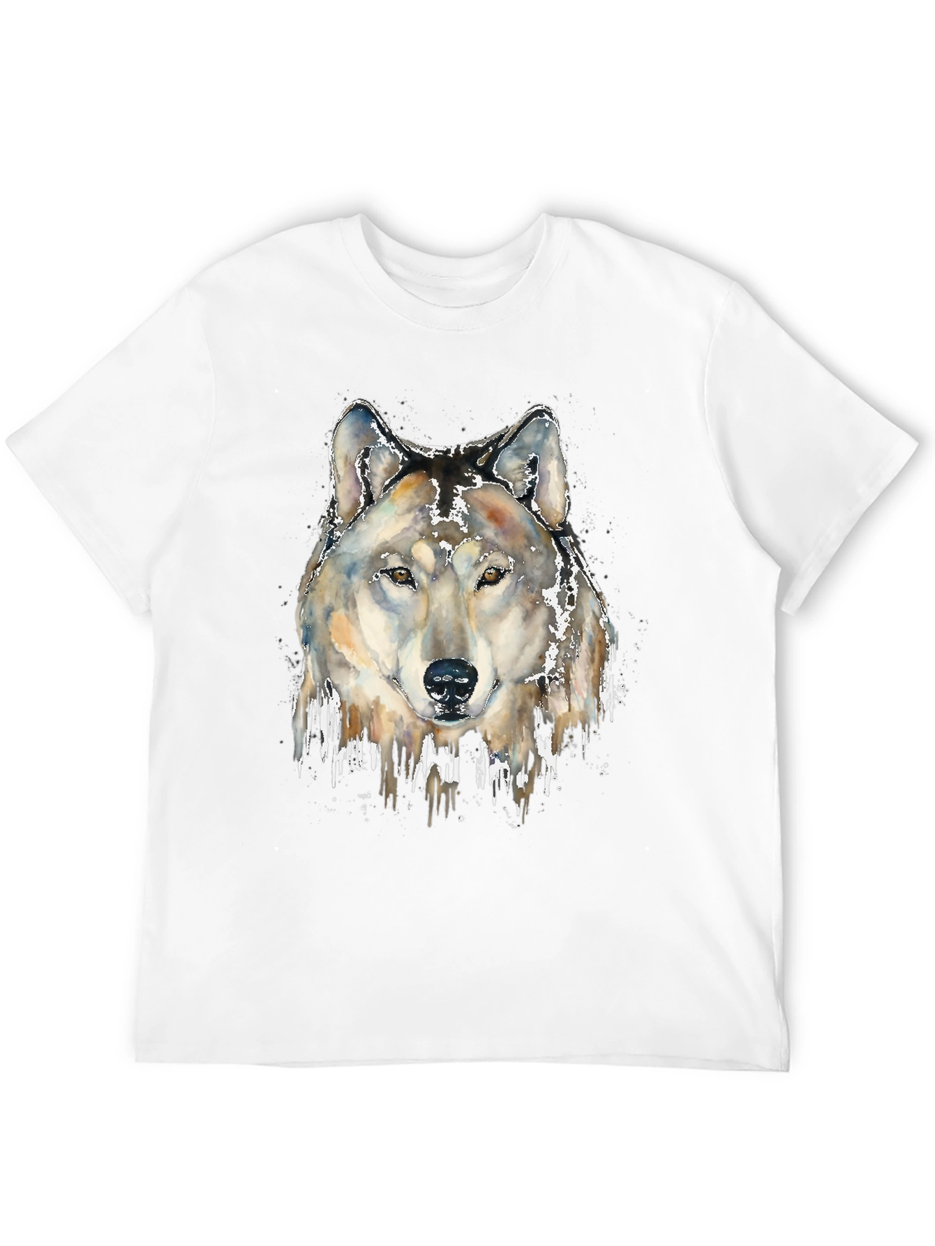 Wolf Head Graphic Print Tee