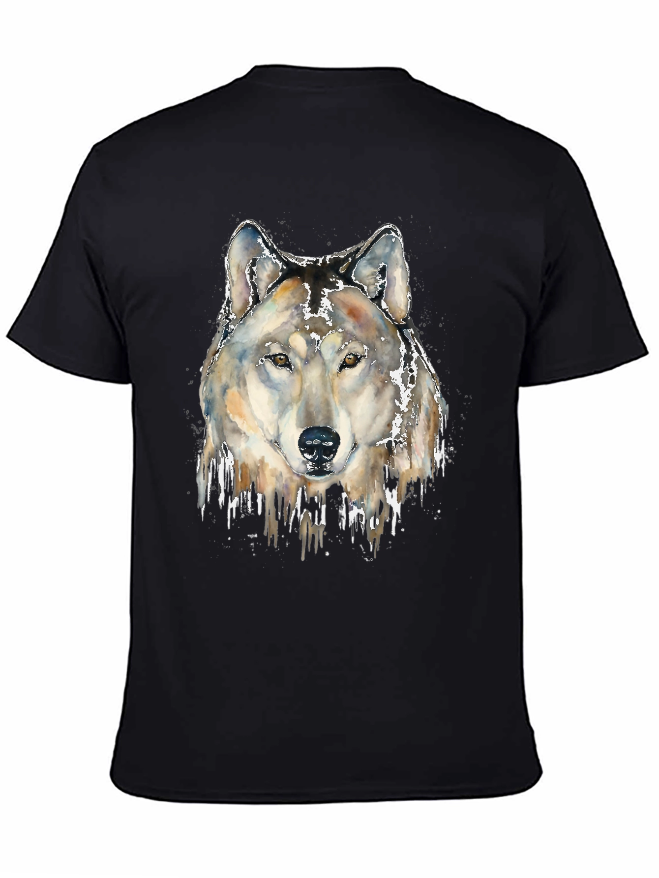Wolf Head Graphic Print Tee