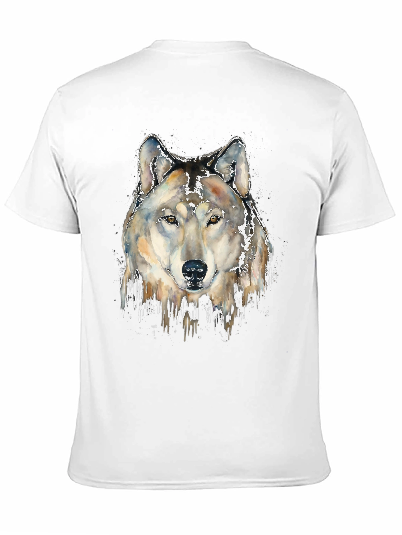 Wolf Head Graphic Print Tee