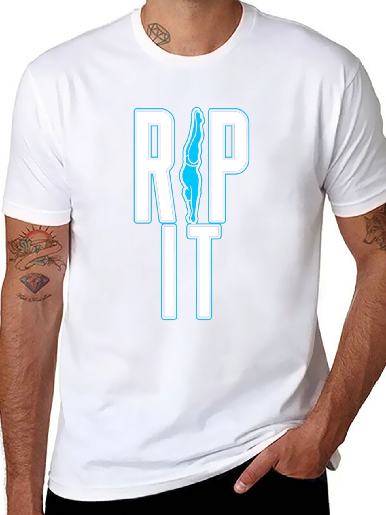 Rip It Diving T-Shirt - Funny Diving Apparel