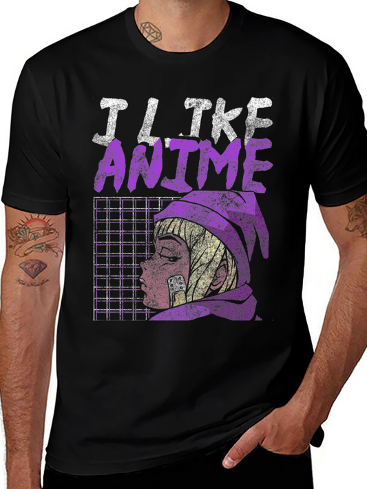 I Like Anime Graphic T-Shirt