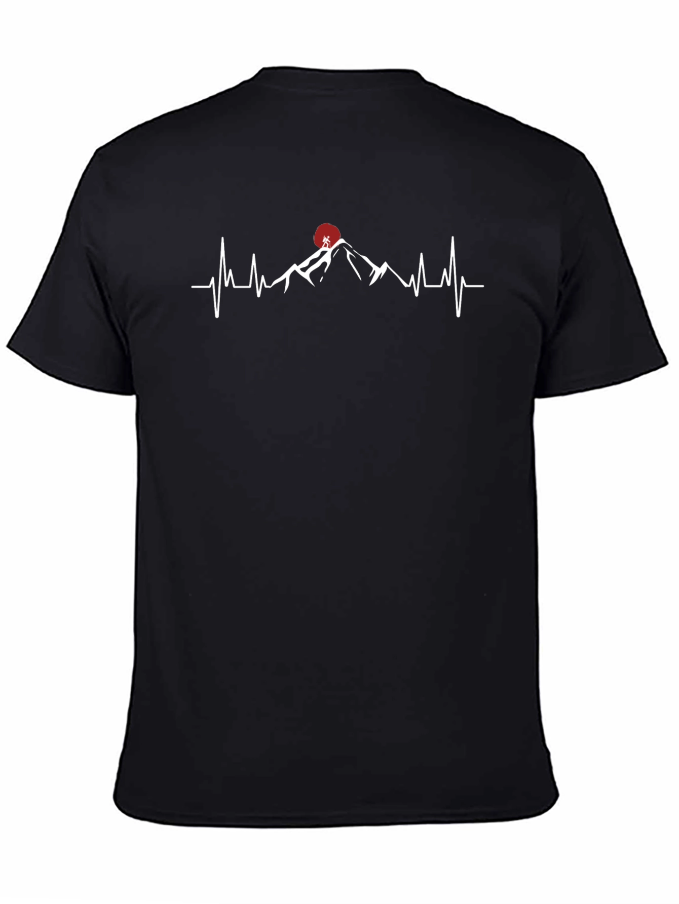 Mountain Heartbeat Graphic Tee - Black