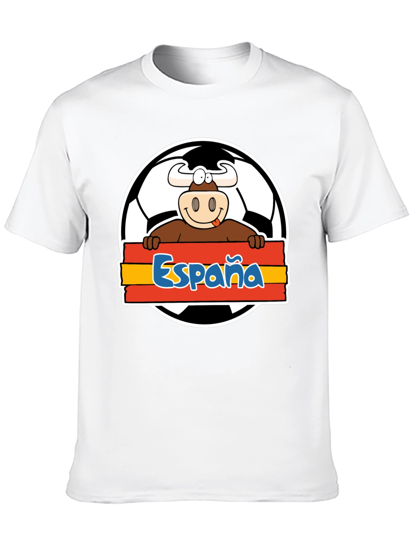 Spain Soccer Bull T-Shirt - Viva España Football Tee!