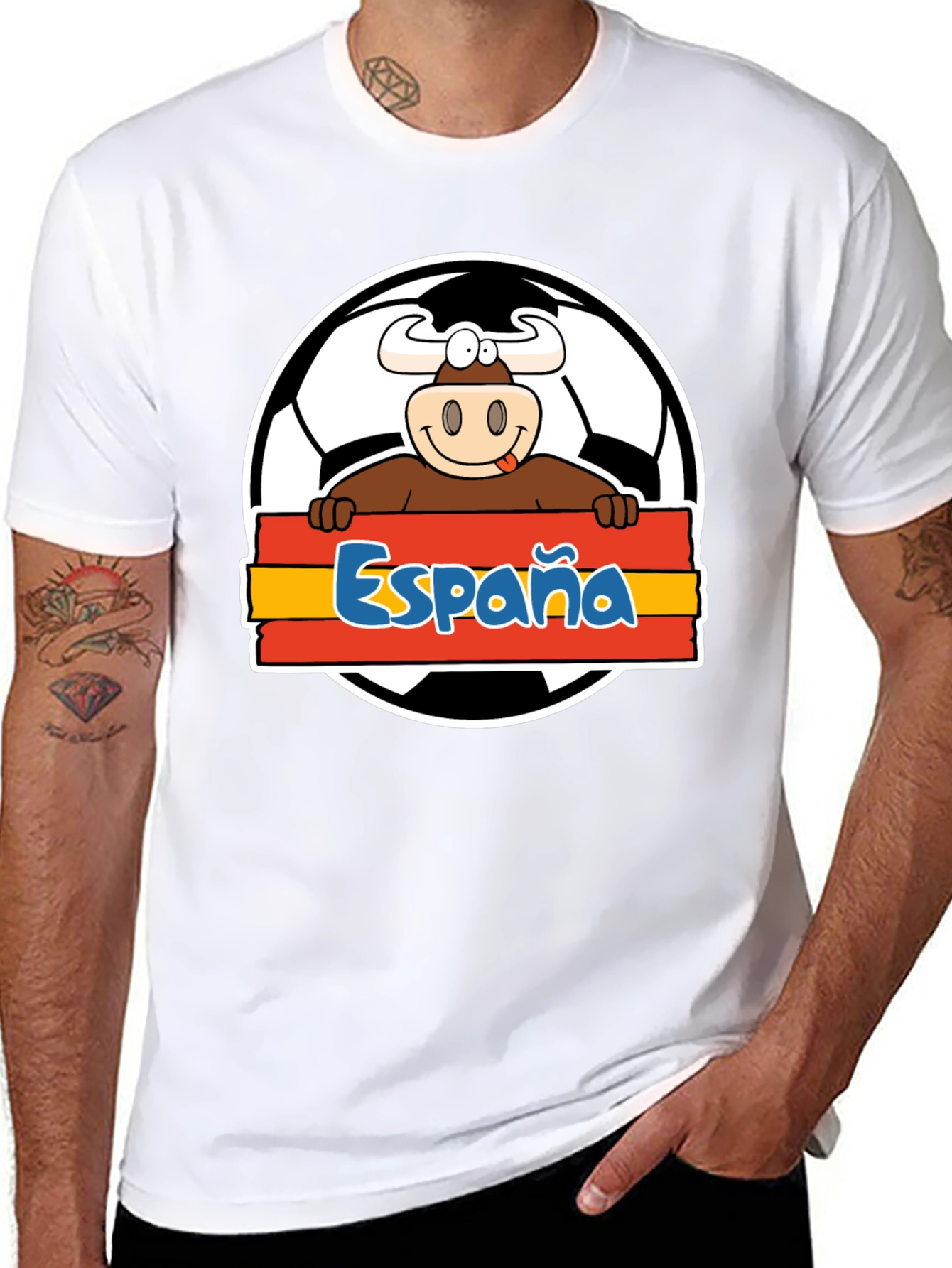 Spain Soccer Bull T-Shirt - Viva España Football Tee!
