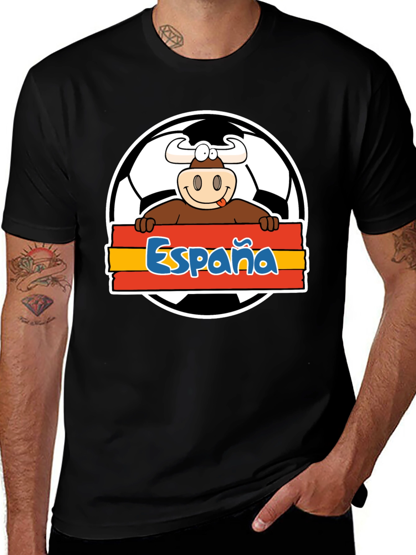 Spain Soccer Bull T-Shirt - Viva España Football Tee!