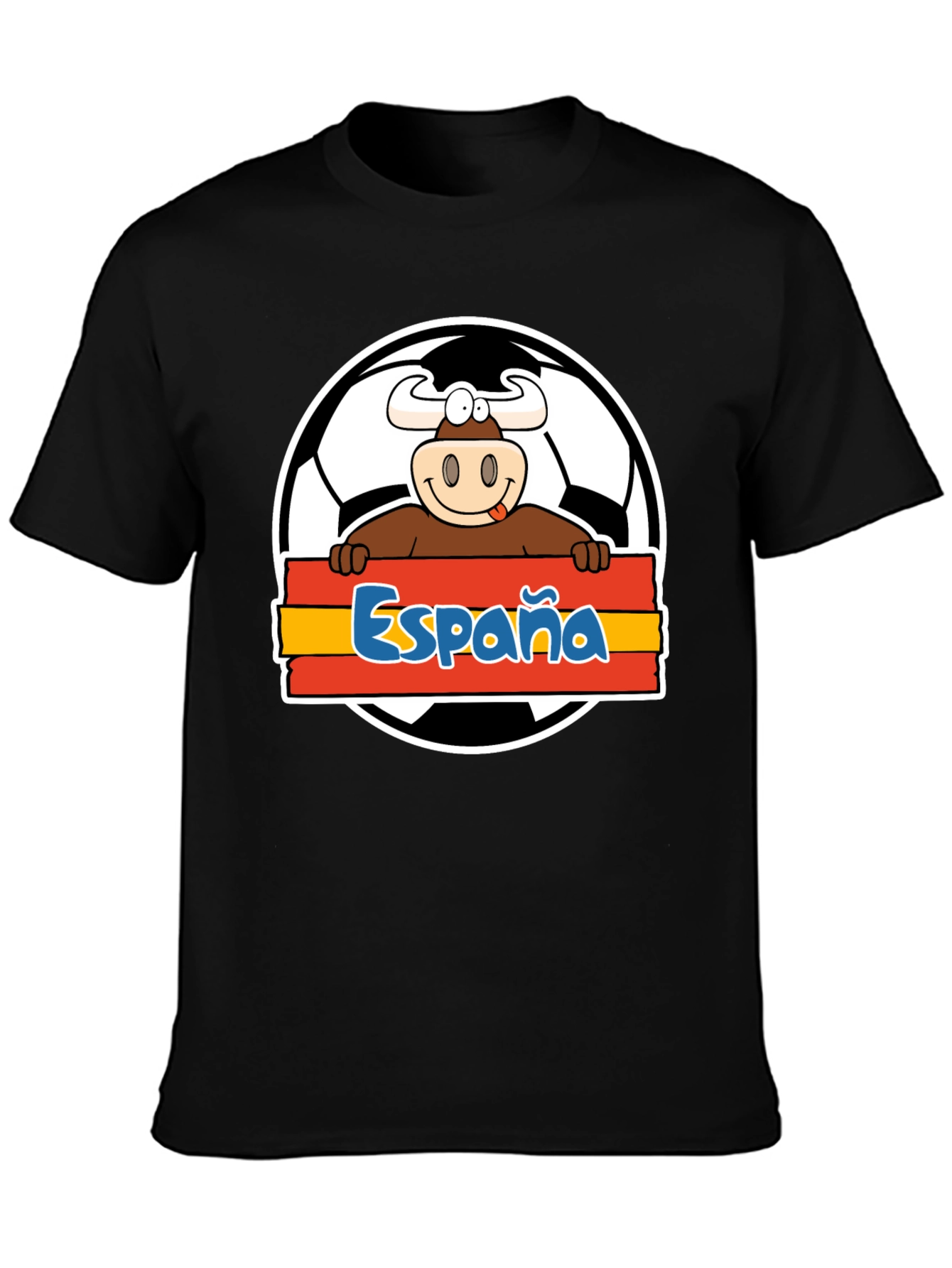 Spain Soccer Bull T-Shirt - Viva España Football Tee!