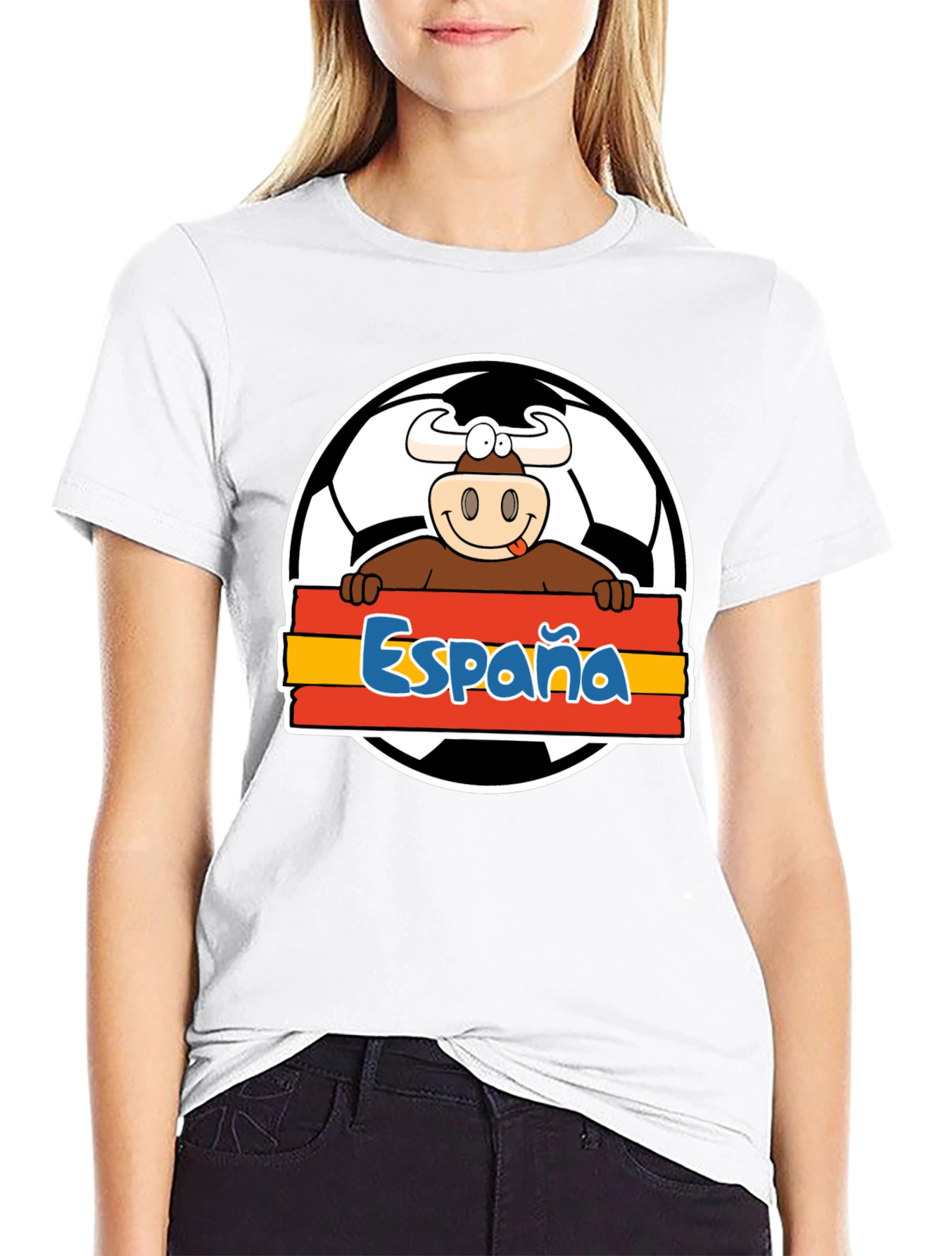Spain Soccer Bull T-Shirt - Viva España Football Tee!