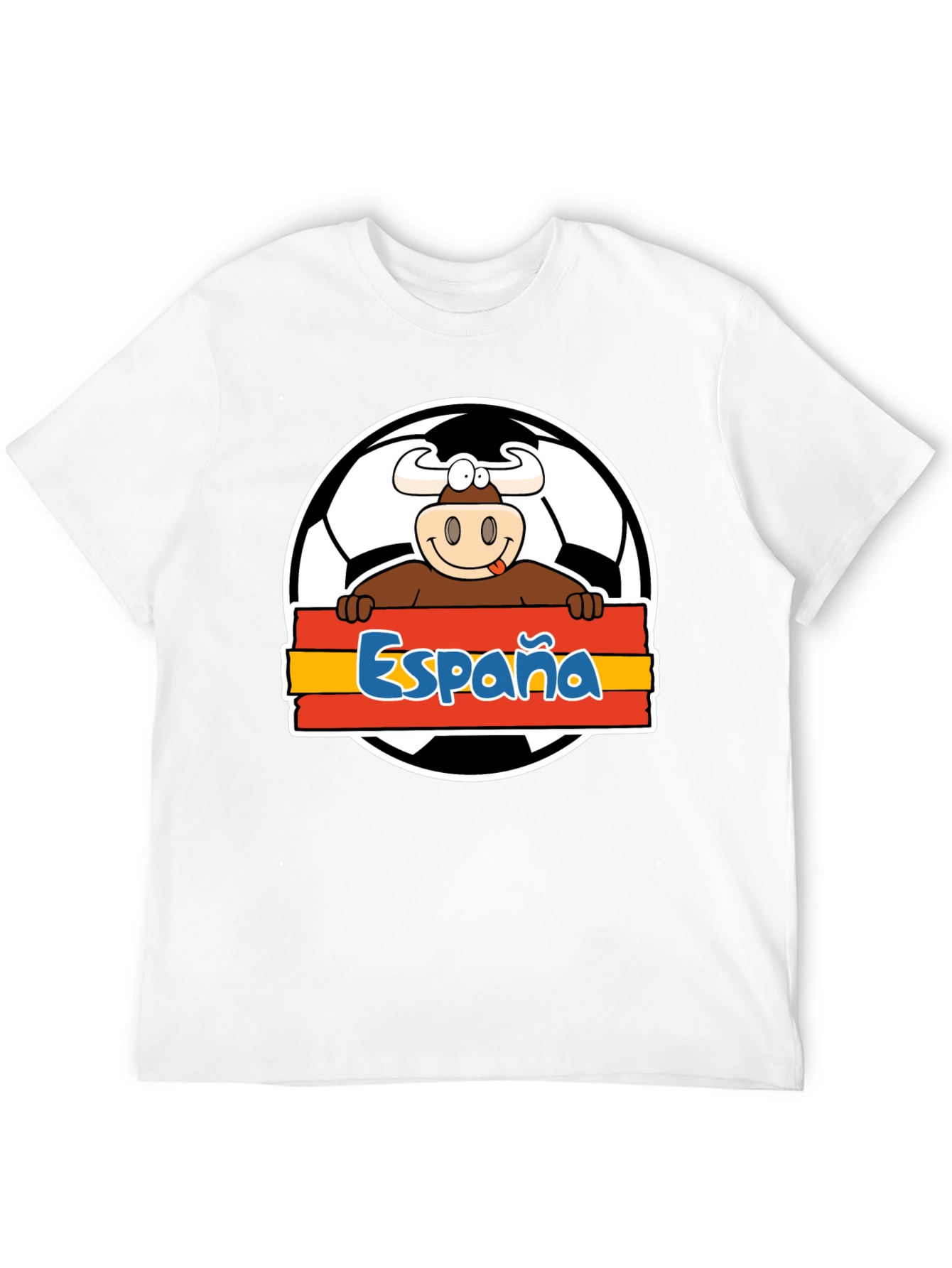 Spain Soccer Bull T-Shirt - Viva España Football Tee!