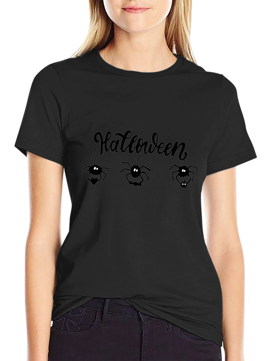 Halloween Spider Graphic Tee - Mens Black T-Shirt