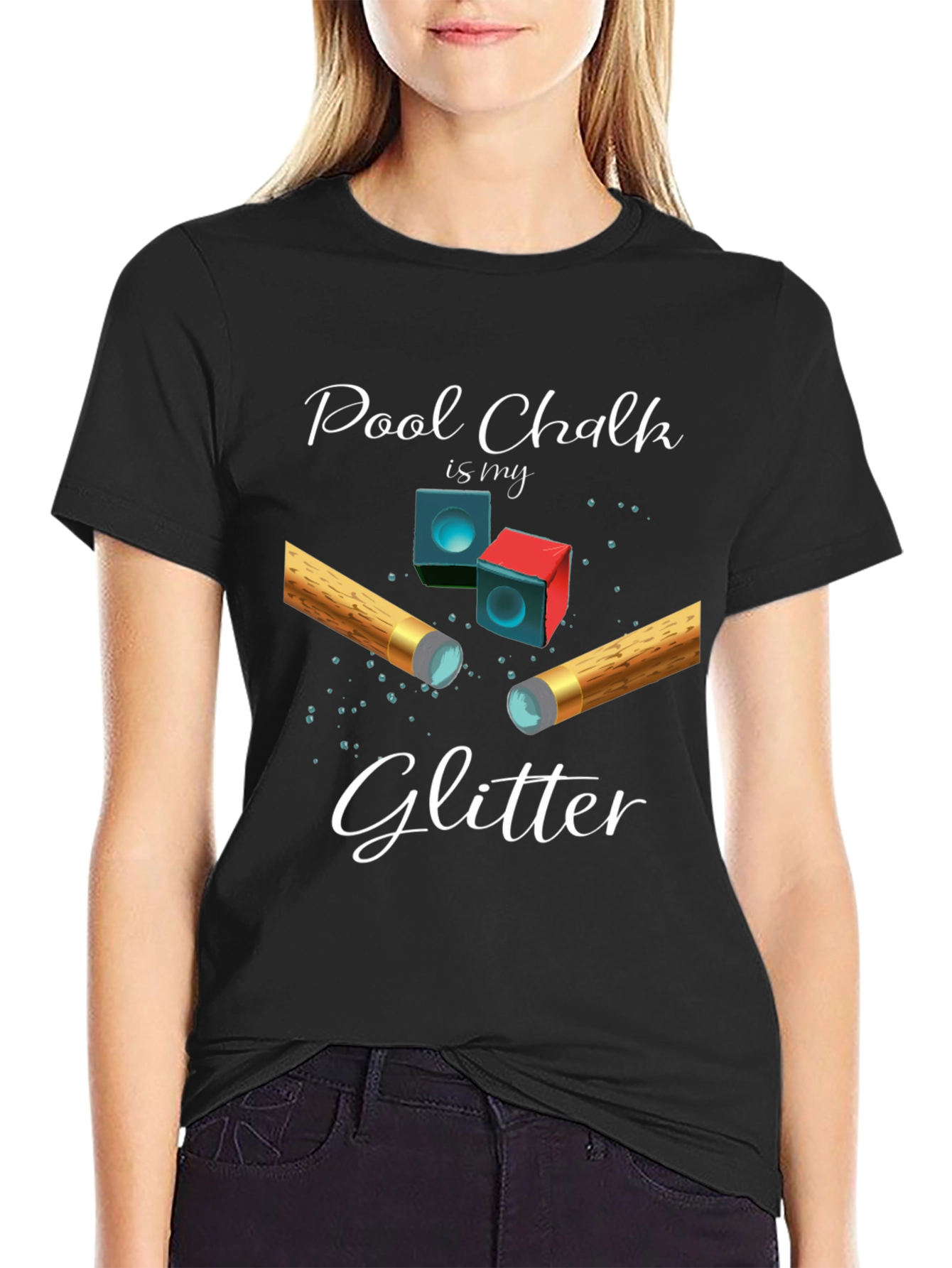 Pool Chalk Glitter T-Shirt