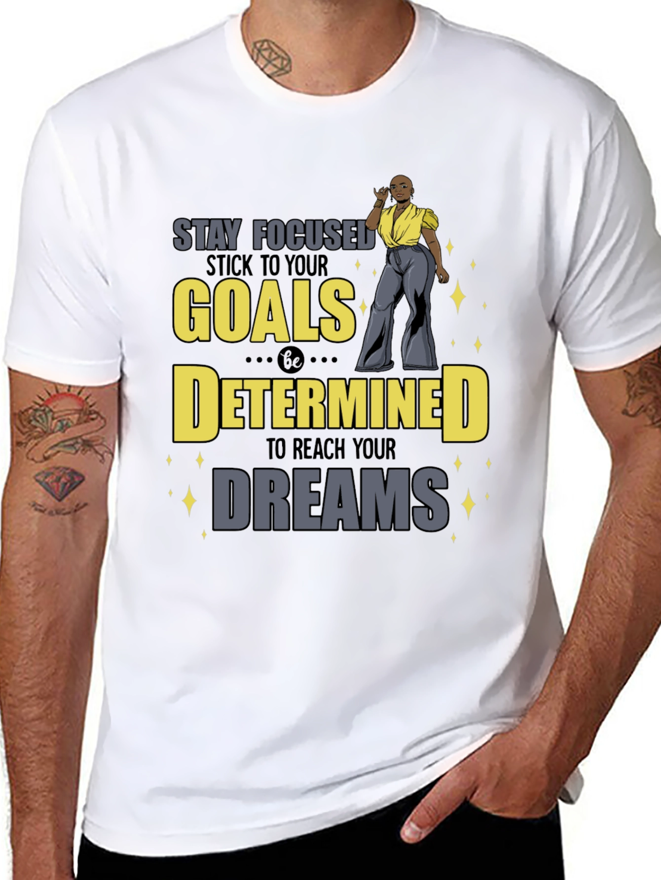 Stay Focused Motivational T-Shirt