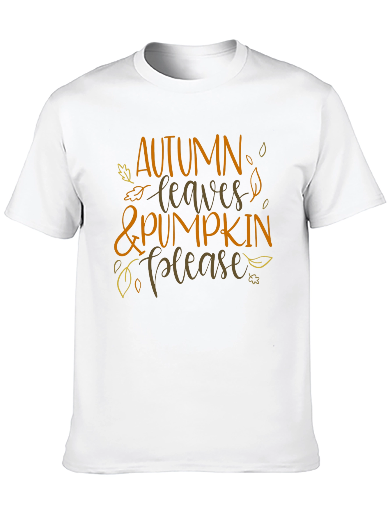 Autumn Leaves & Pumpkin Please T-Shirt