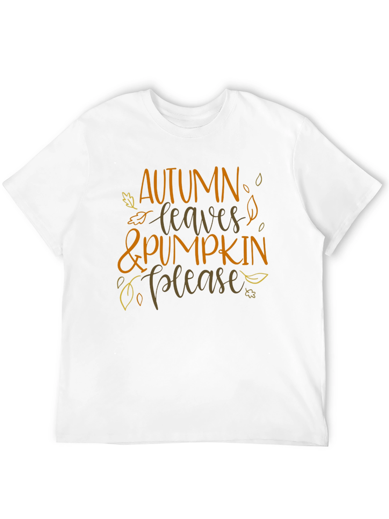 Autumn Leaves & Pumpkin Please T-Shirt