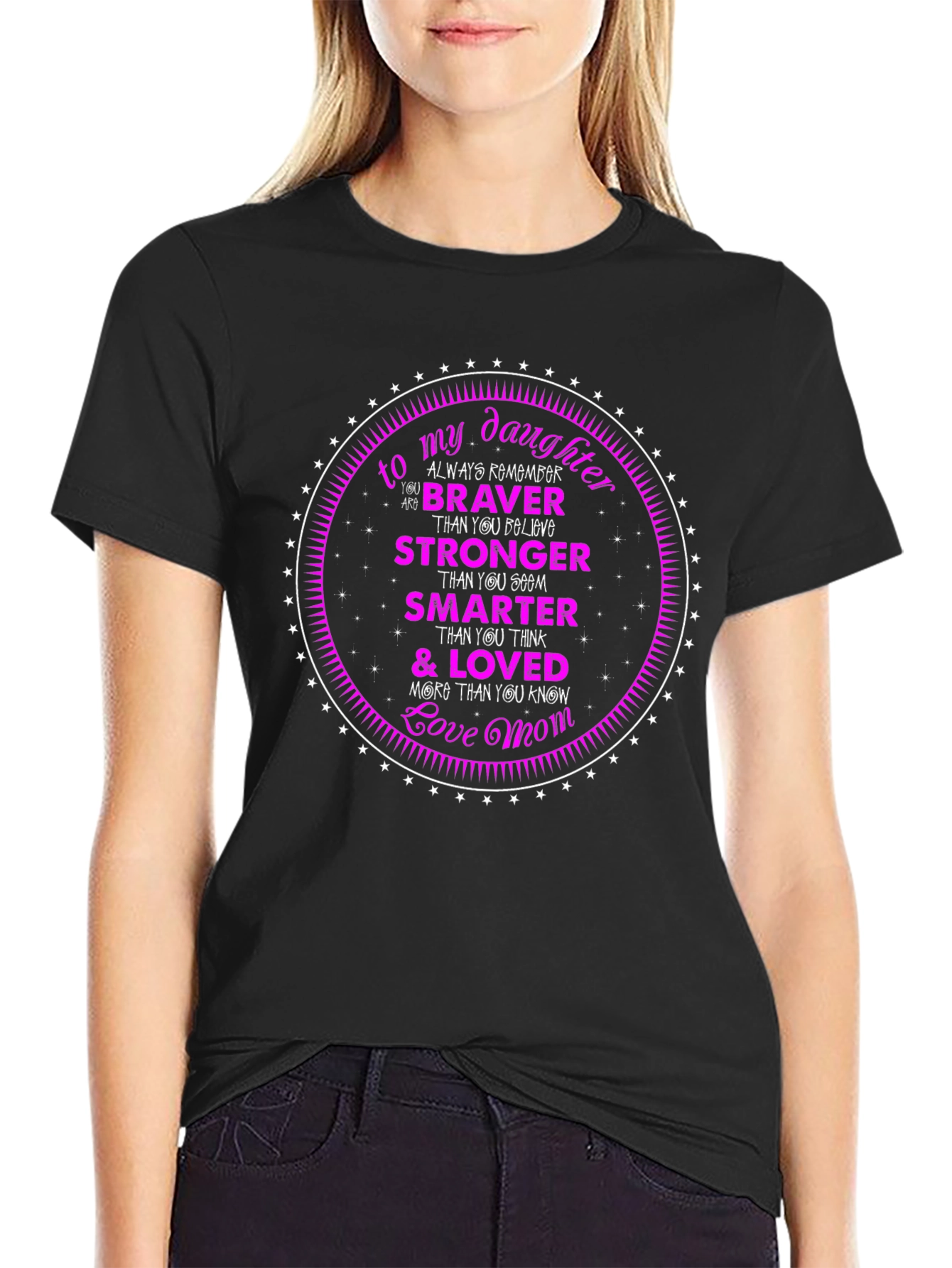 Daughter Love Mom Graphic Tee