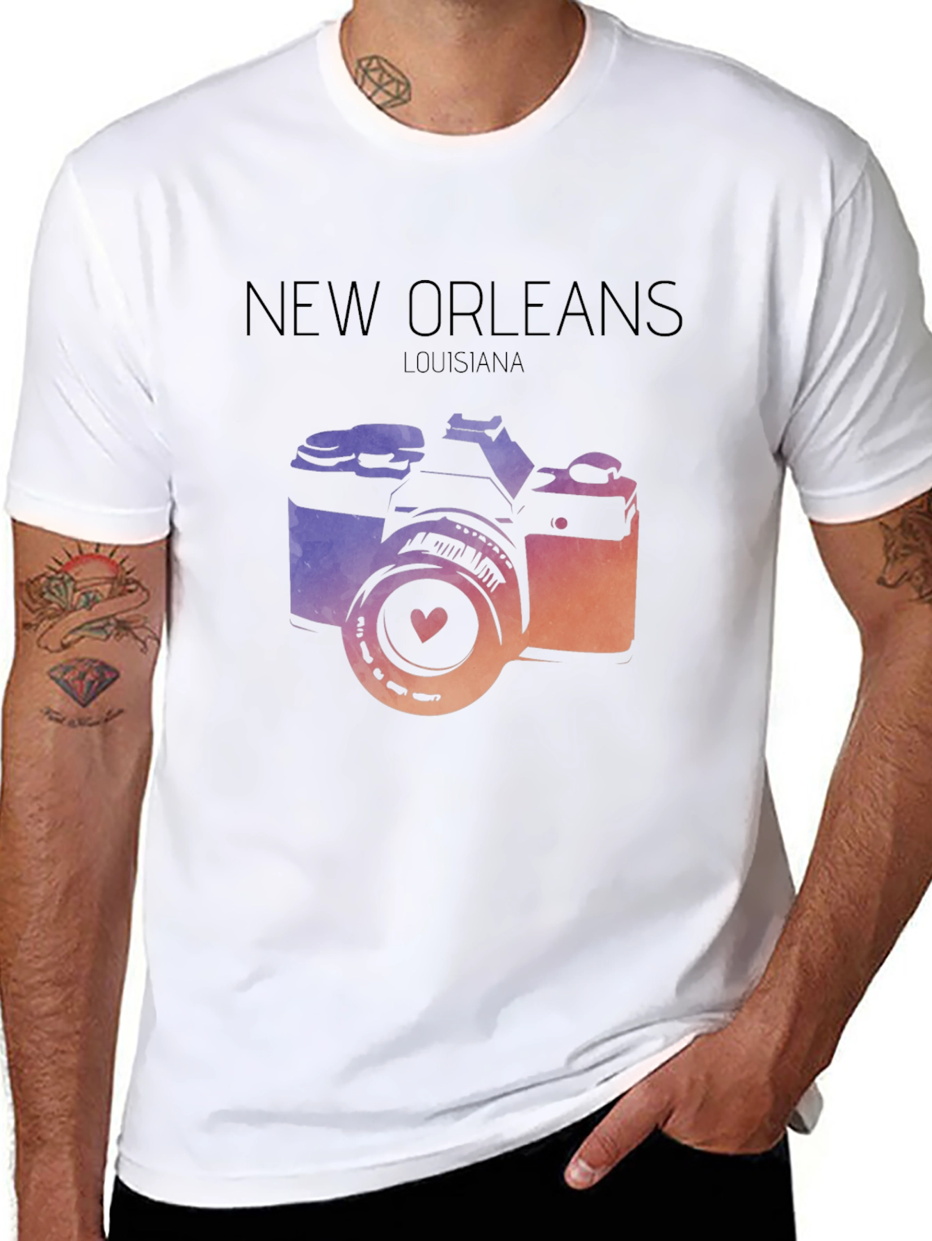 New Orleans Camera Graphic Tee