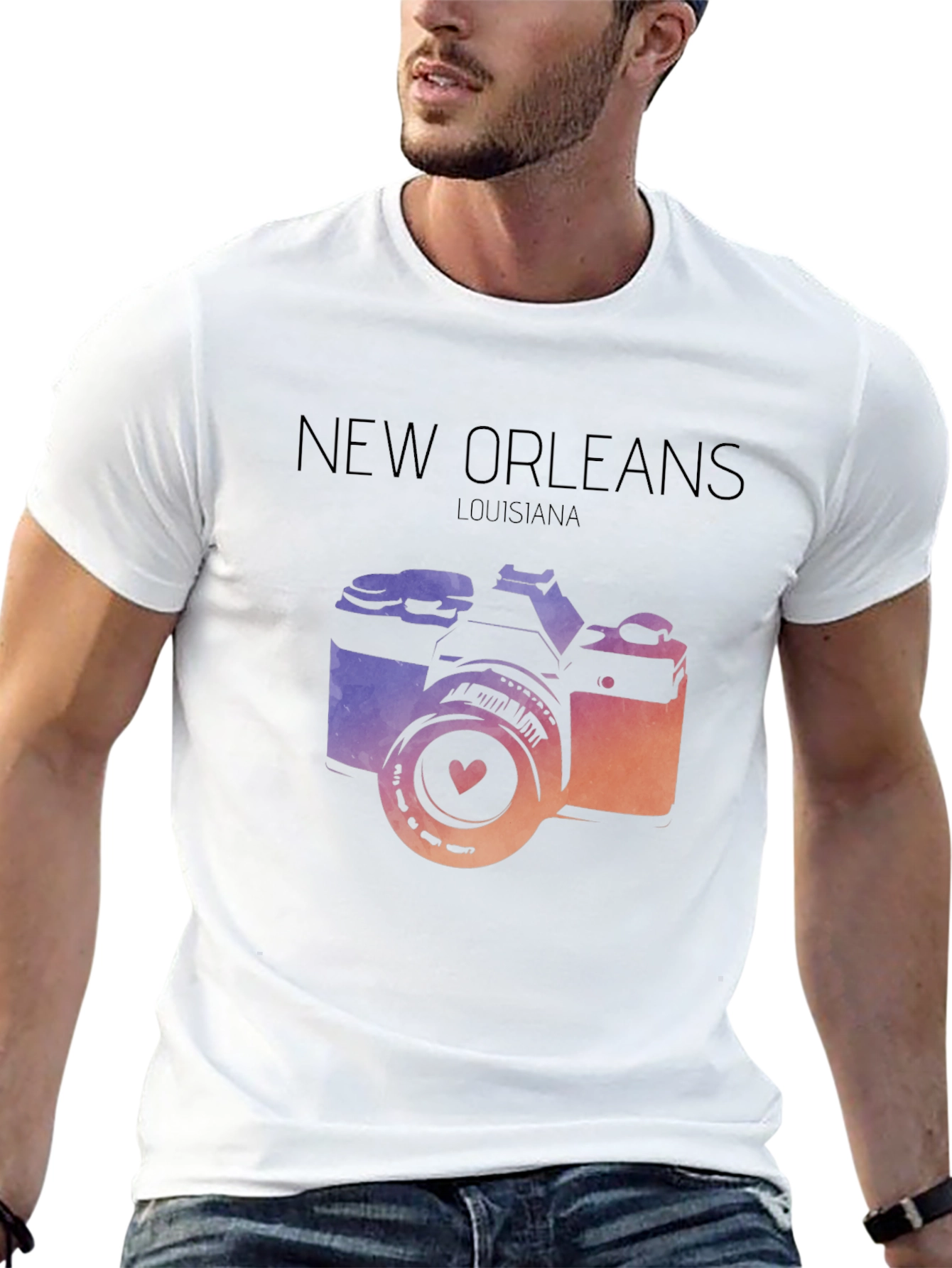 New Orleans Camera Graphic Tee