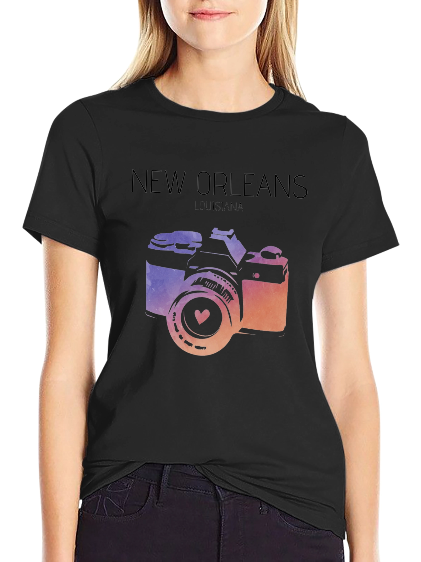 New Orleans Camera Graphic Tee