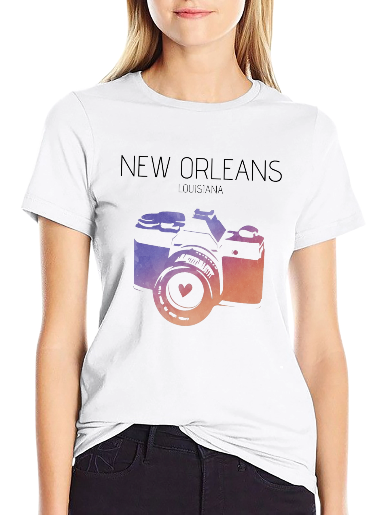 New Orleans Camera Graphic Tee