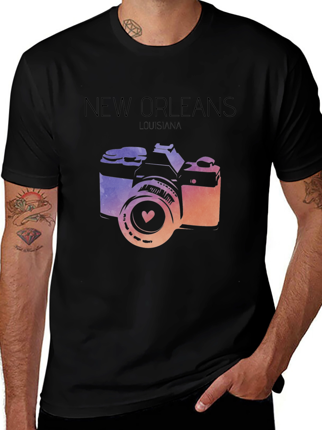 New Orleans Camera Graphic Tee