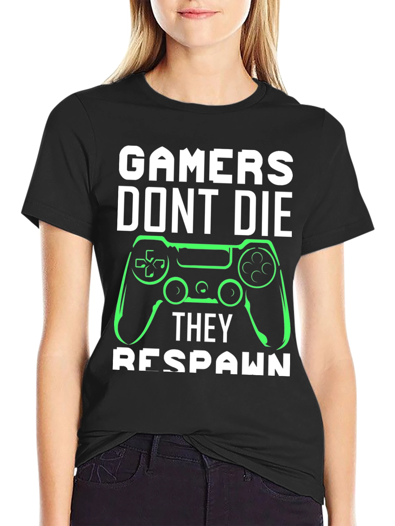 Gamers Dont Die - They Respawn Tee