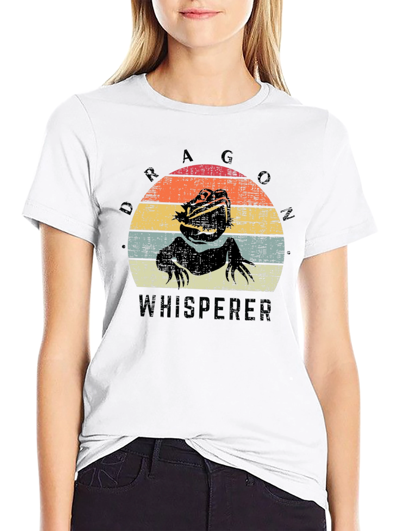 Dragon Whisperer Tee - Bearded Dragon Retro T-Shirt