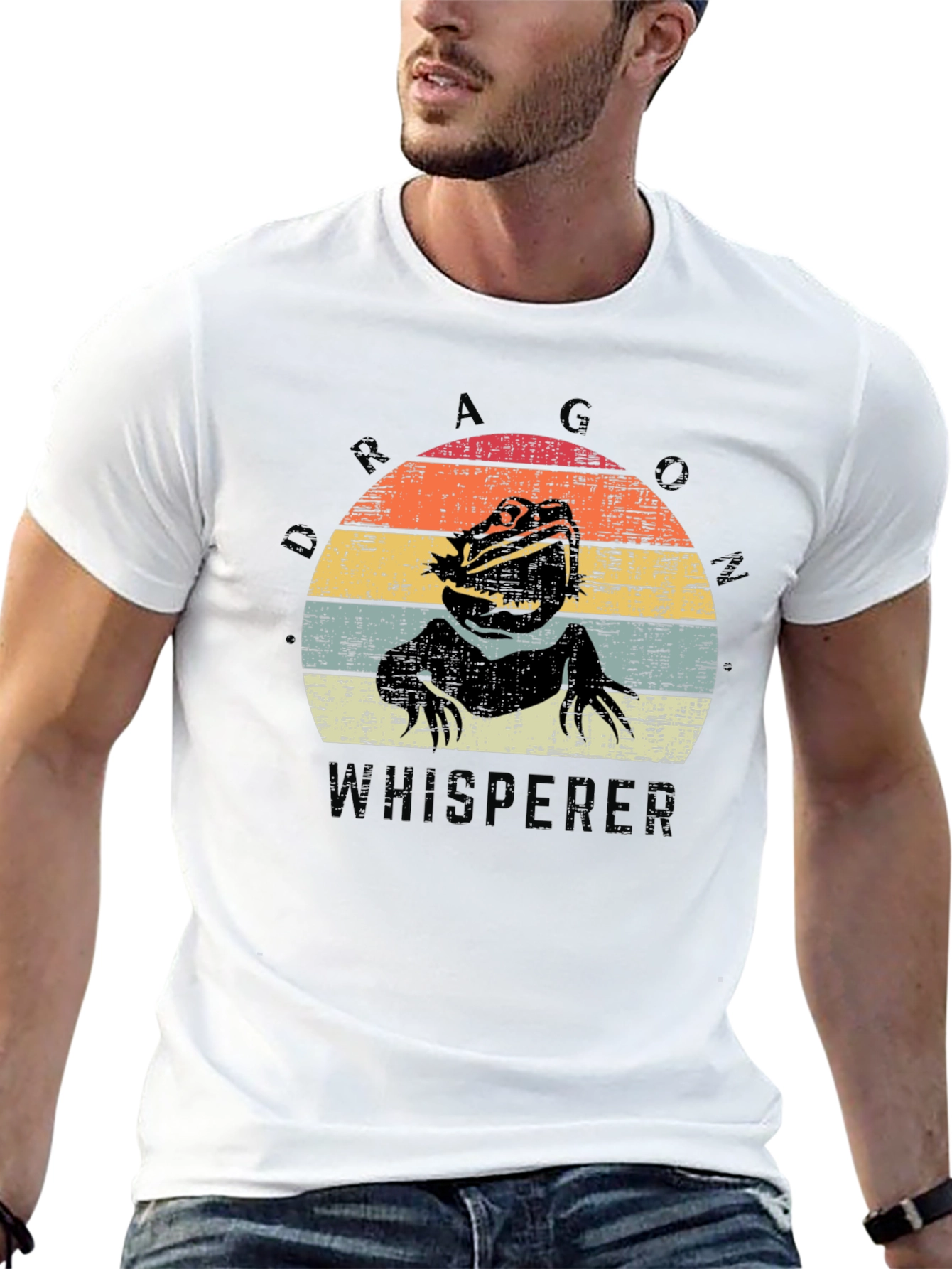 Dragon Whisperer Tee - Bearded Dragon Retro T-Shirt