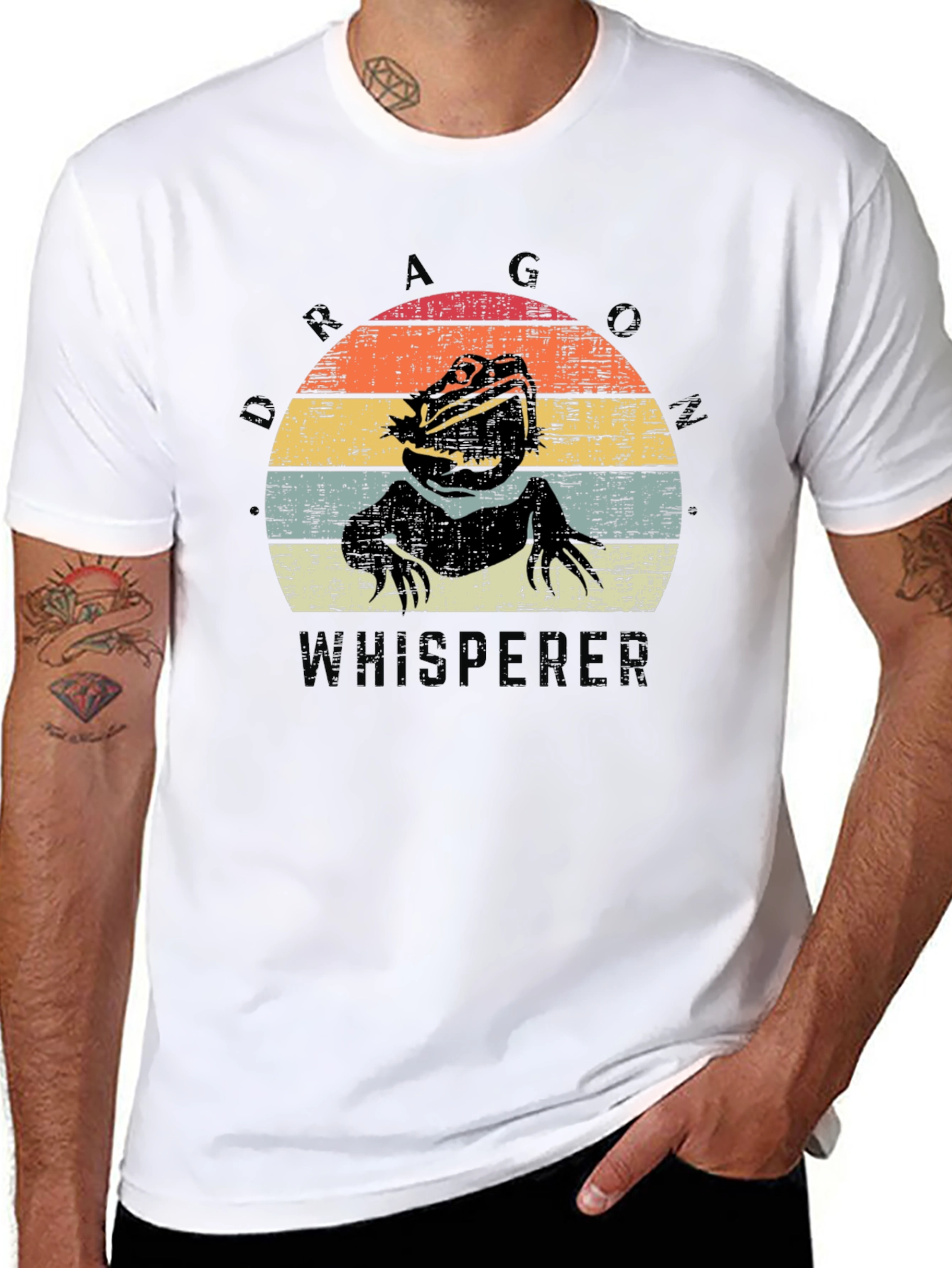 Dragon Whisperer Tee - Bearded Dragon Retro T-Shirt
