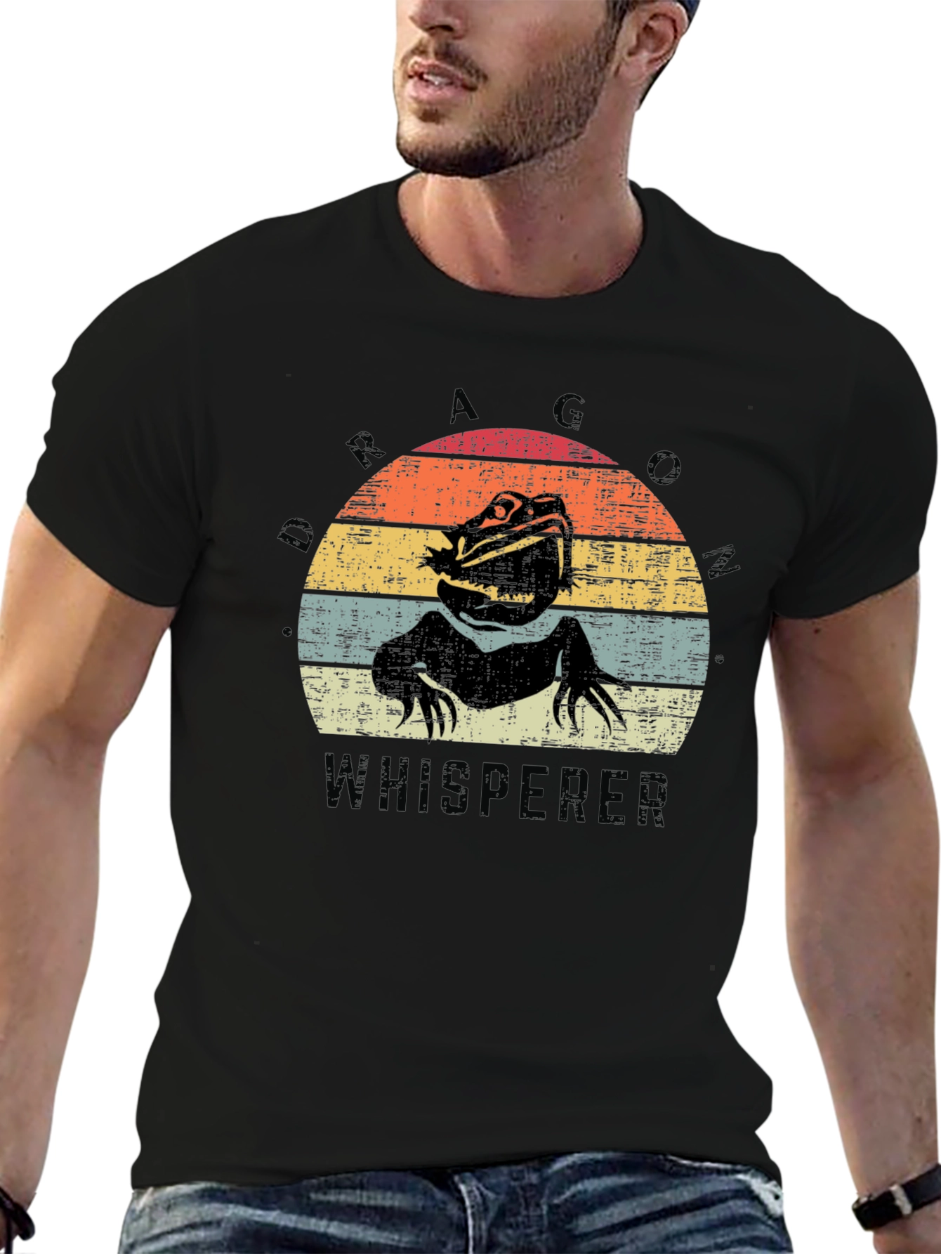 Dragon Whisperer Tee - Bearded Dragon Retro T-Shirt