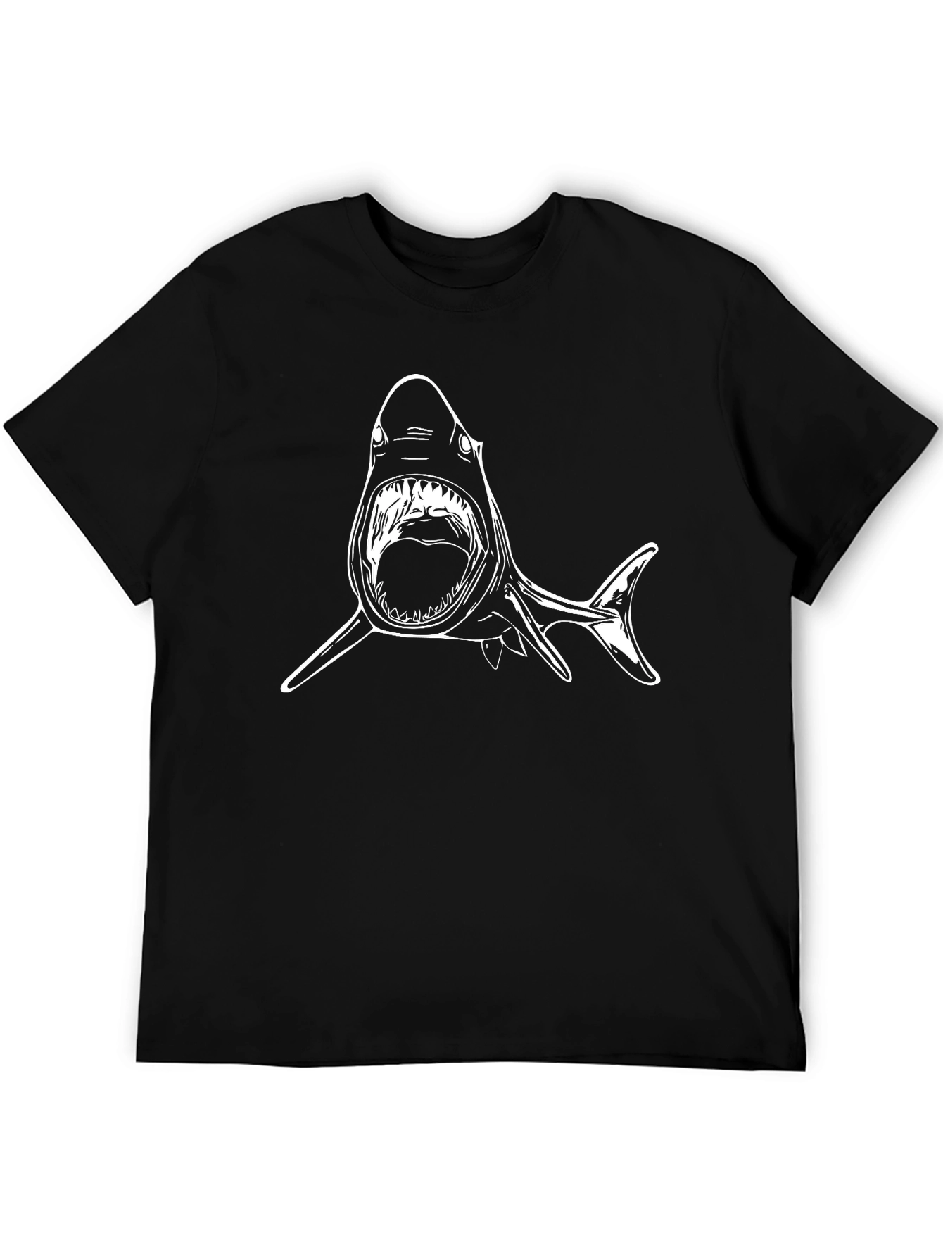 Shark Graphic Tee - Black