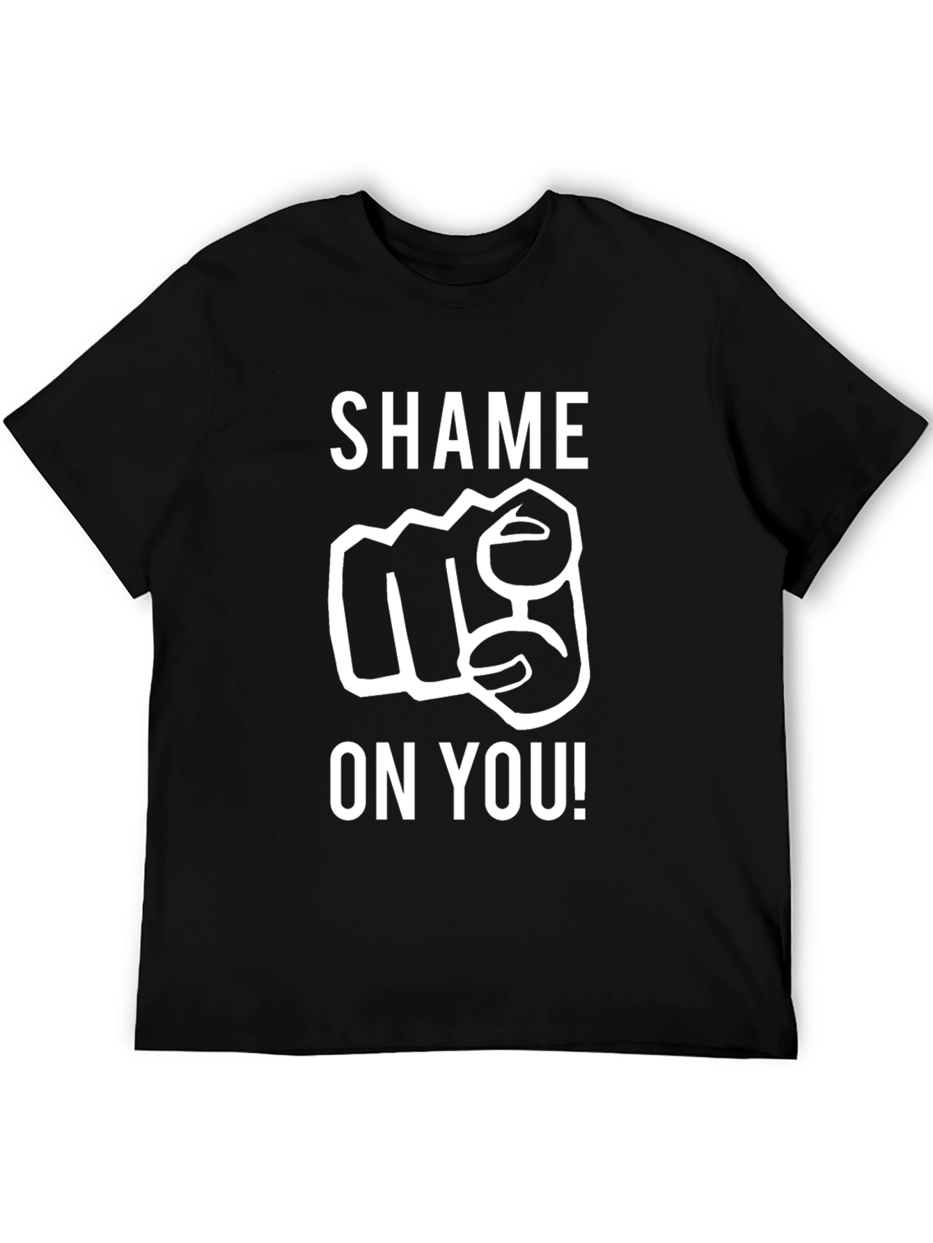 Shame On You Graphic Tee - Black T-Shirt