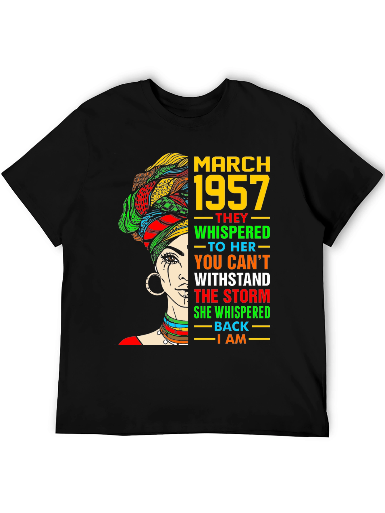 March 1957 Queen T-Shirt - Black History Month