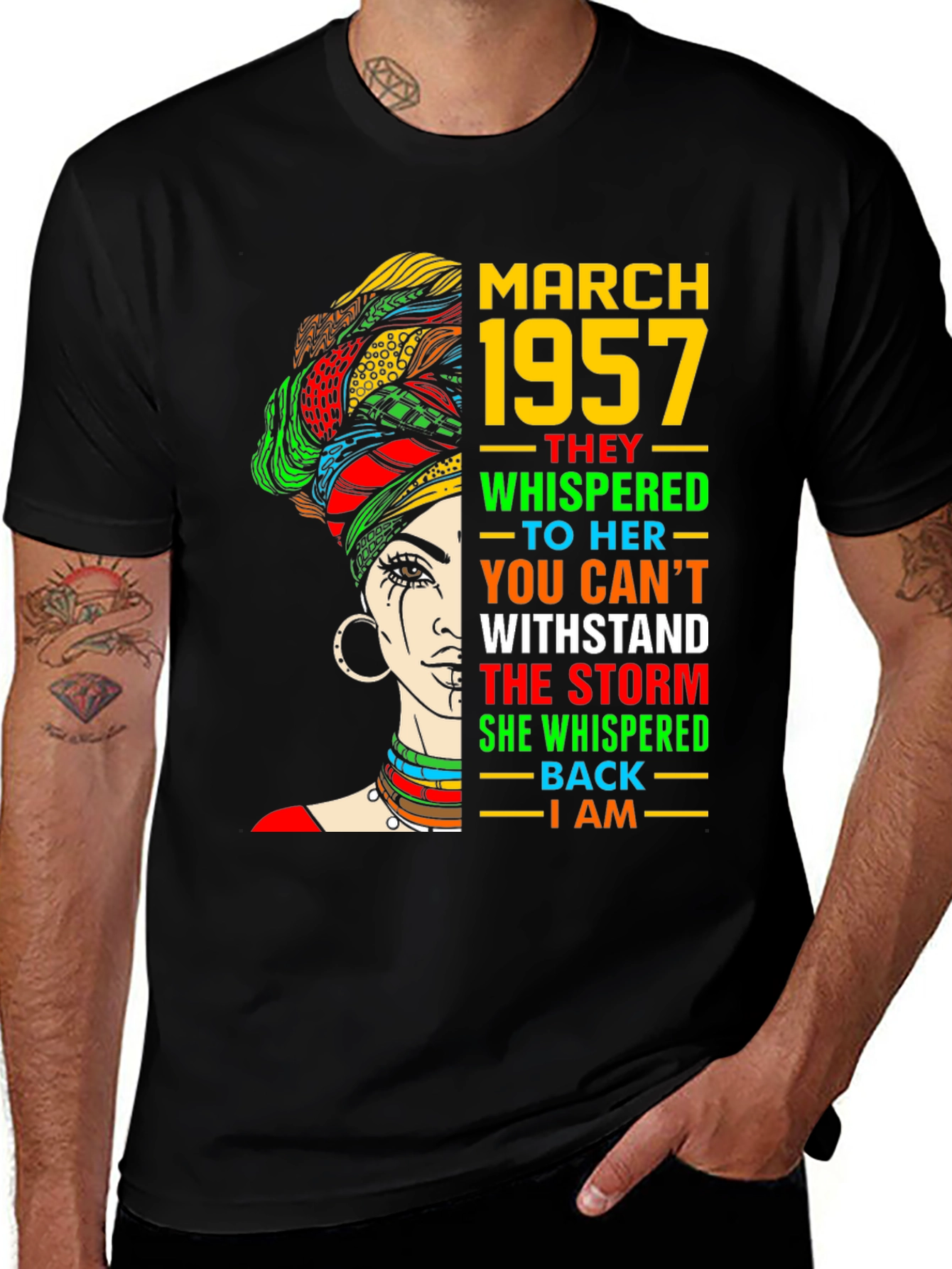 March 1957 Queen T-Shirt - Black History Month