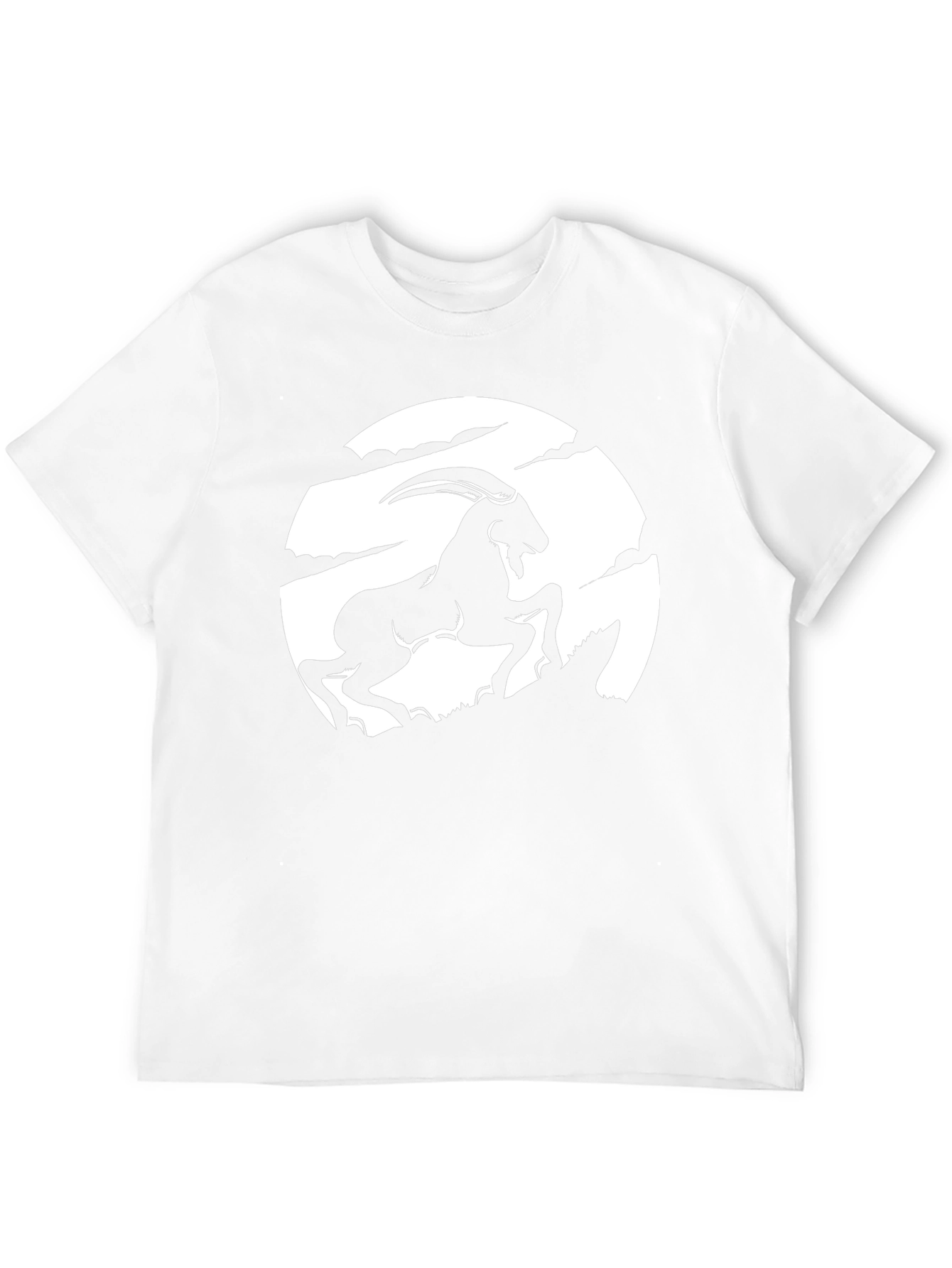 Goat Graphic Tee - Black Short Sleeve Shirt