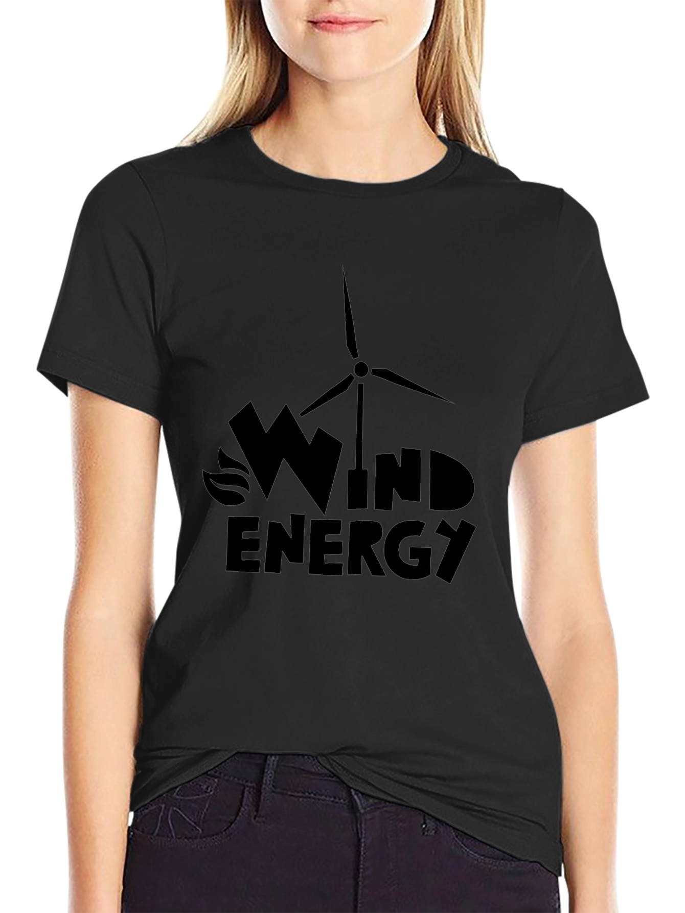 Wind Energy Graphic Tee - Eco-Friendly Fashion