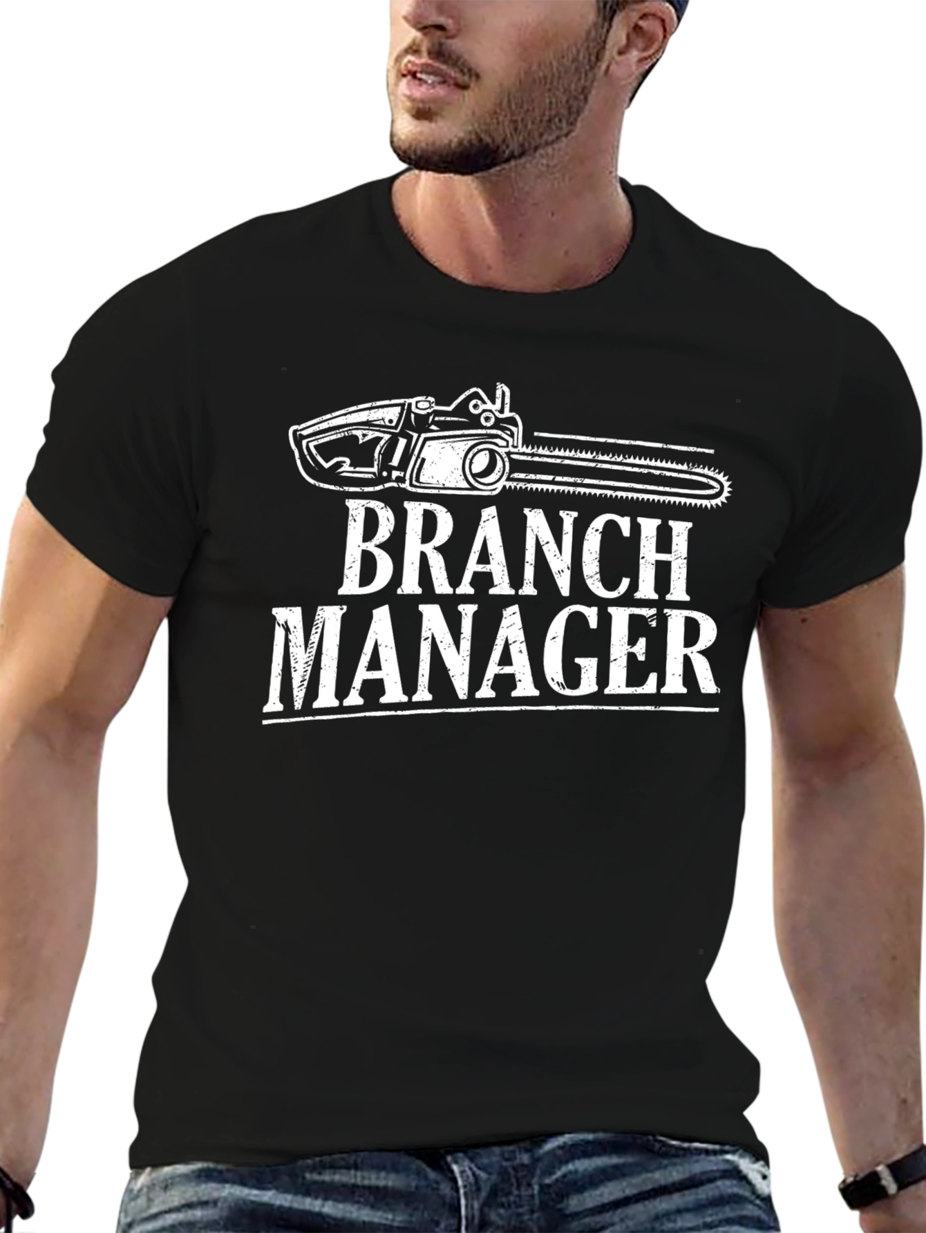 Branch Manager T-Shirt - Funny Chainsaw Graphic Tee
