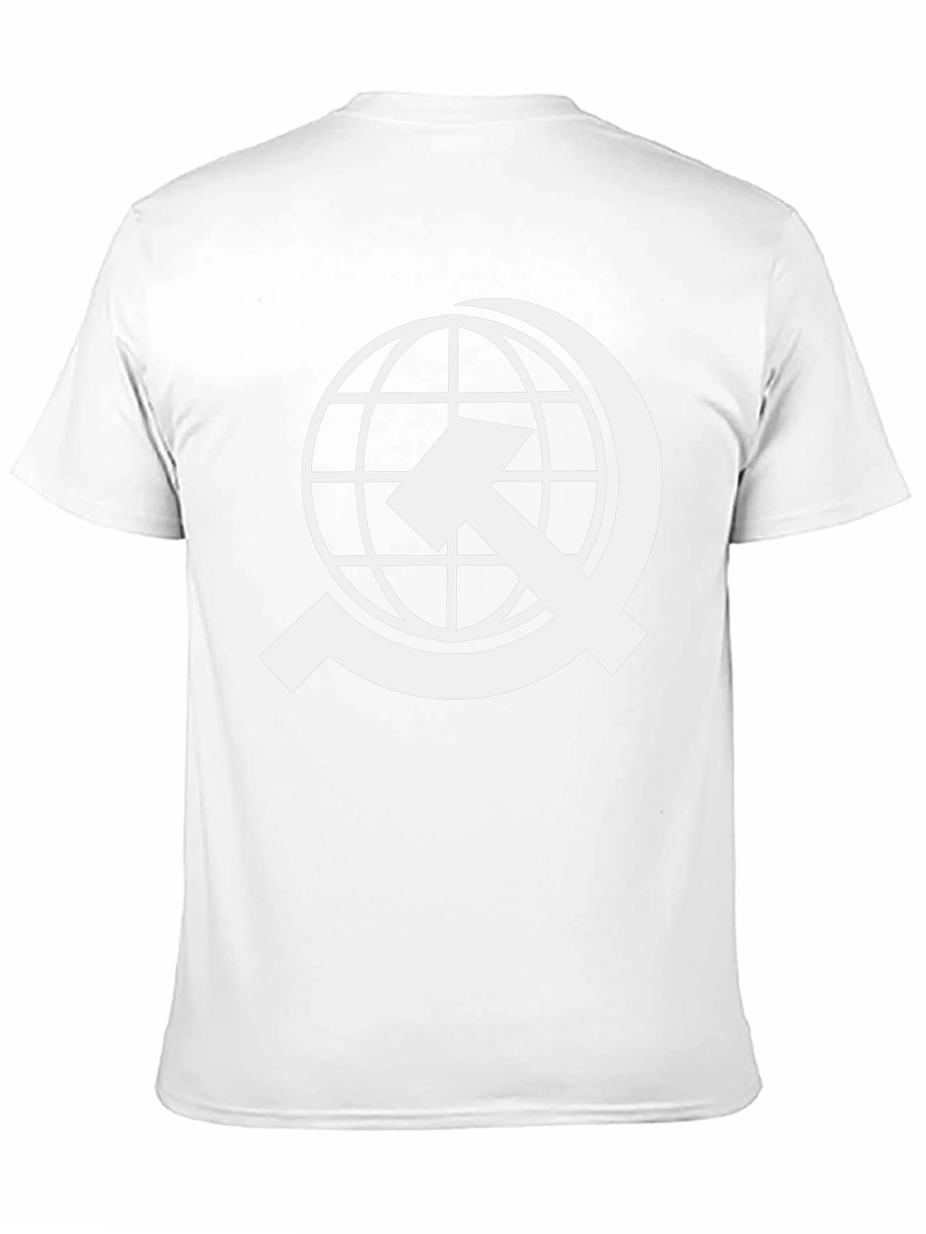 Global Solidarity Tee - White Design on Black