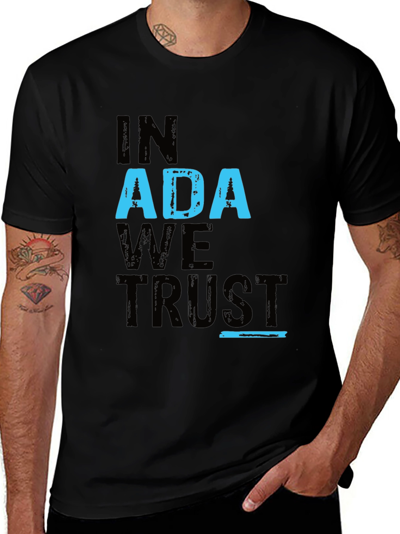 In ADA We Trust Graphic T-Shirt - Black