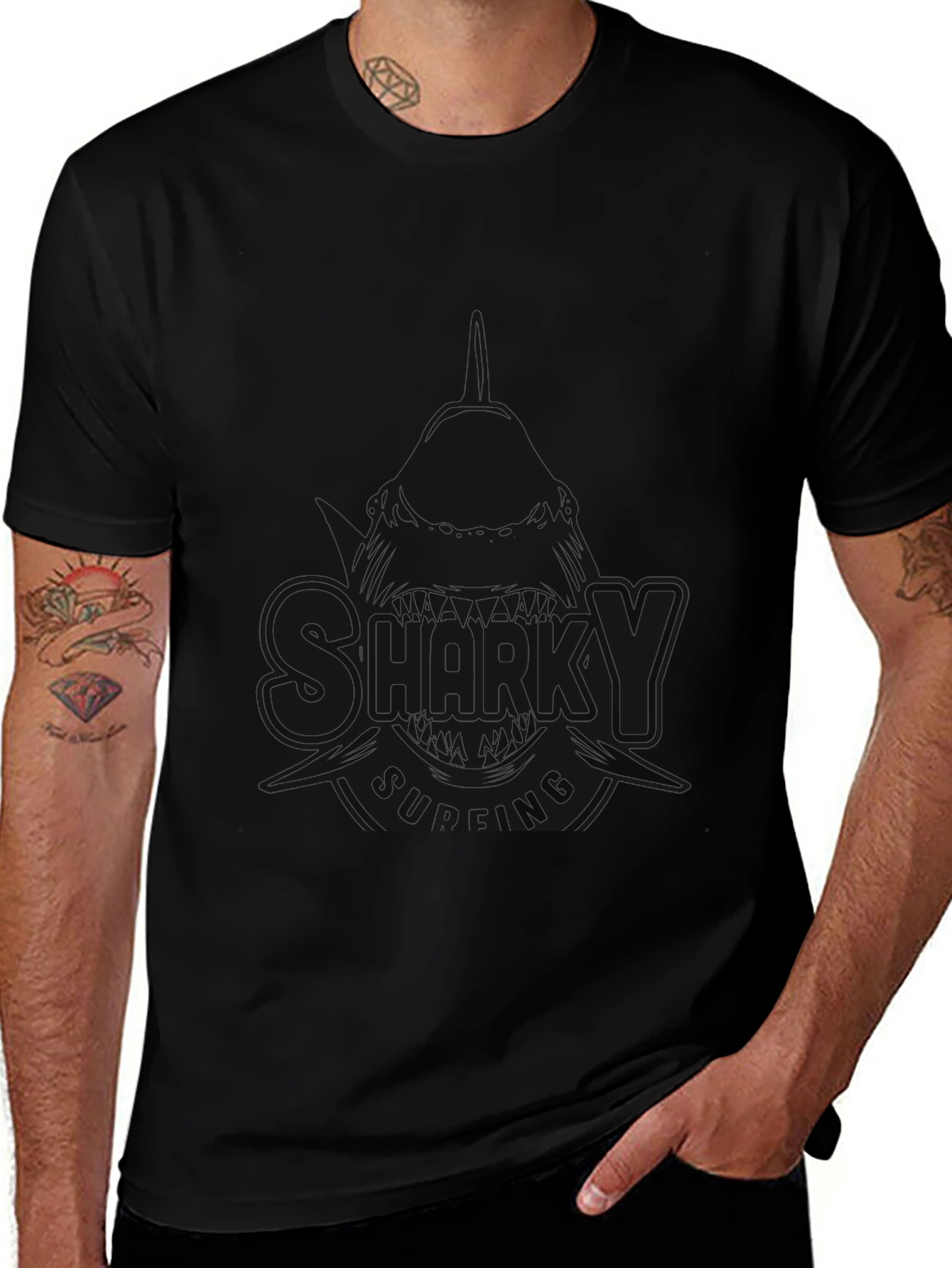 Classic Black Crewneck T-Shirt