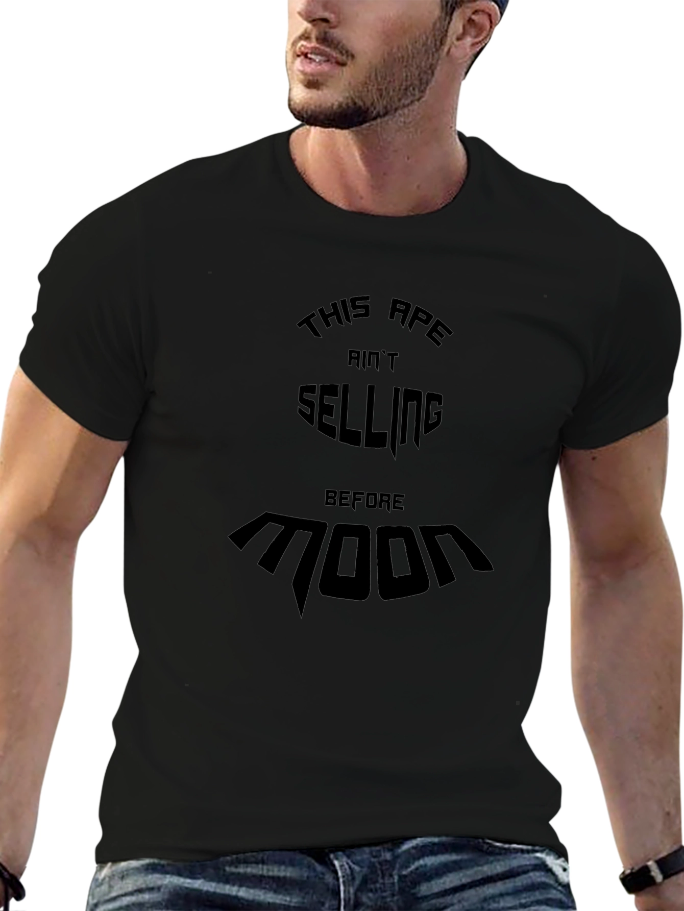 Ape Aint Selling Before Moon Black T-Shirt