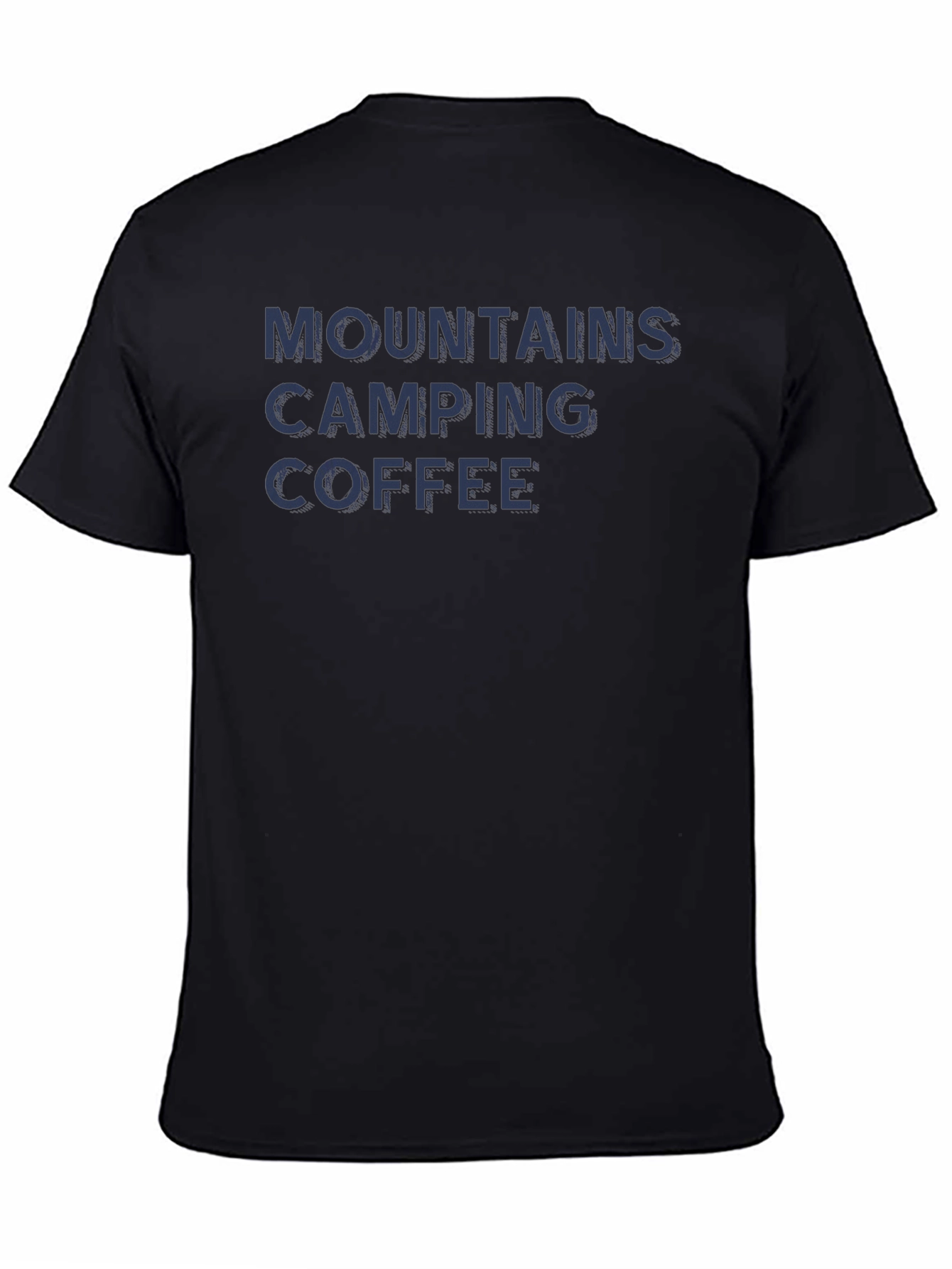 Mountains Camping Coffee Graphic T-Shirt