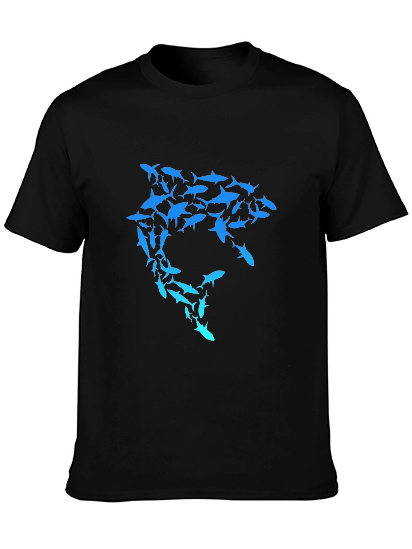 Shark Swarm Graphic T-Shirt - Unique Design