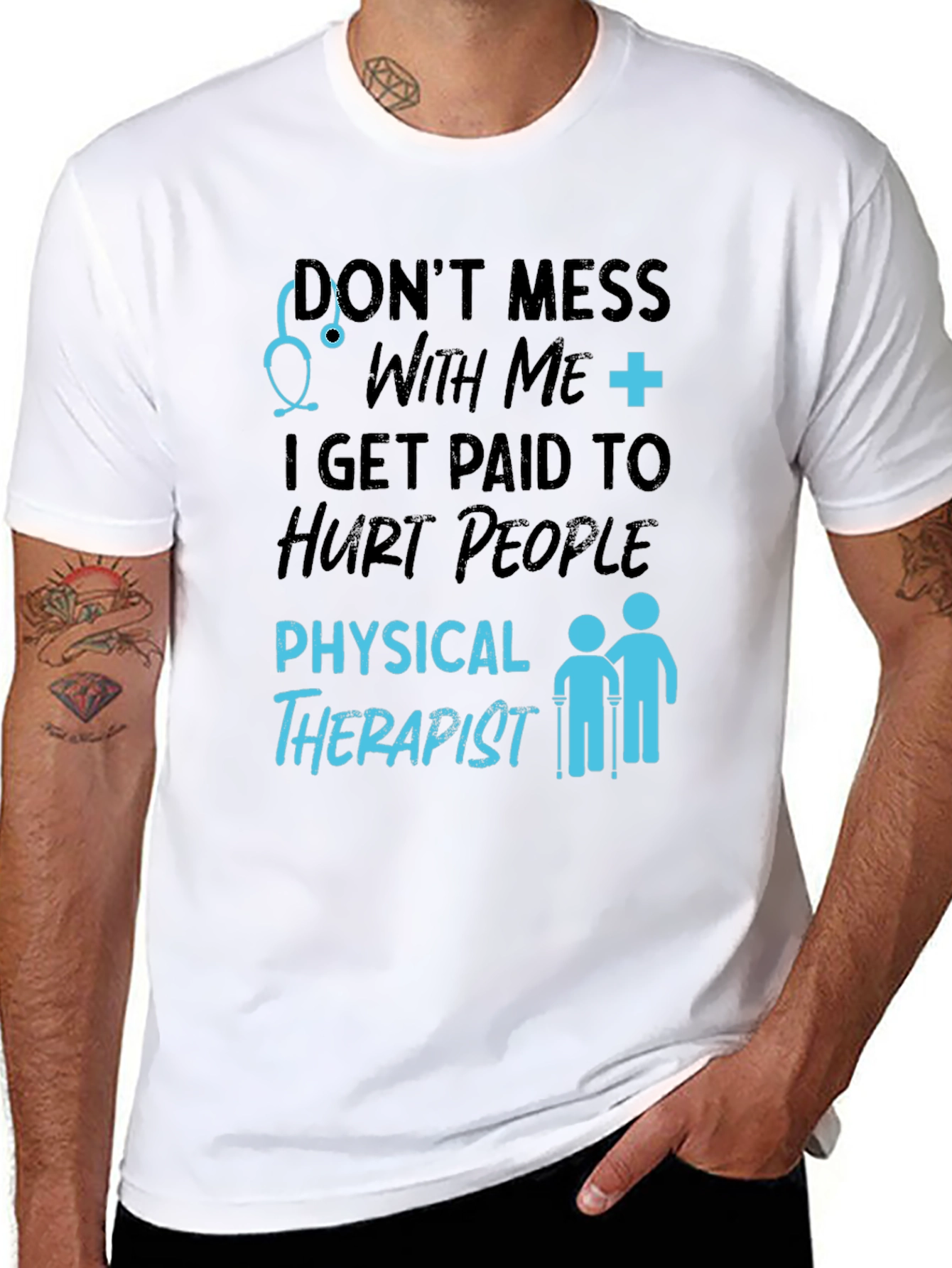 Physical Therapist Hurt People Graphic T-Shirt