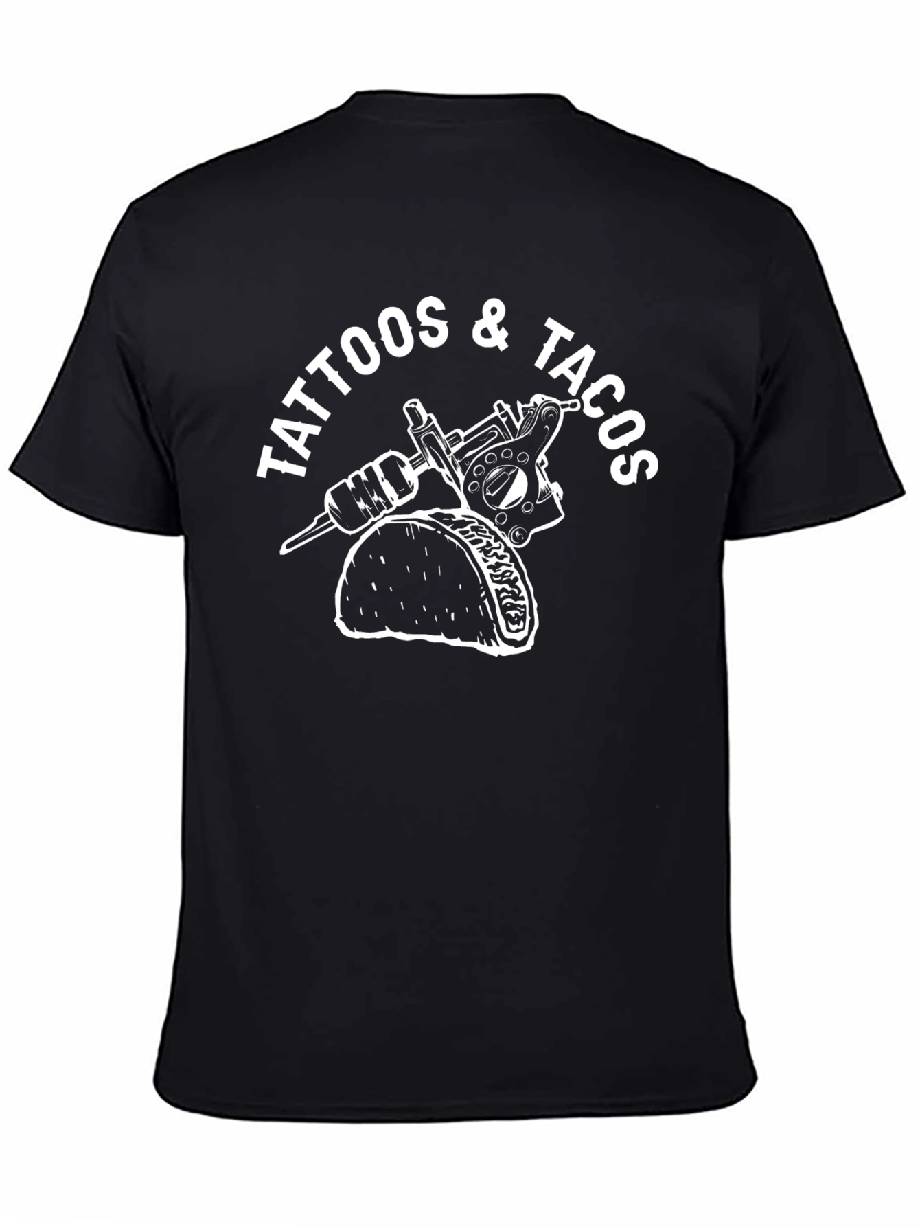 Tattoos & Tacos Black Graphic Tee